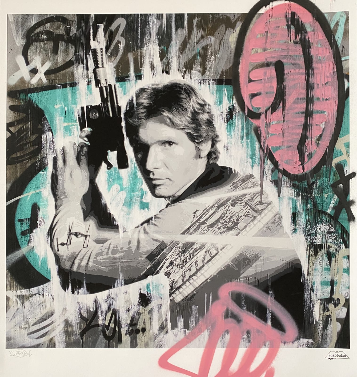 Han Solo Embelished Print