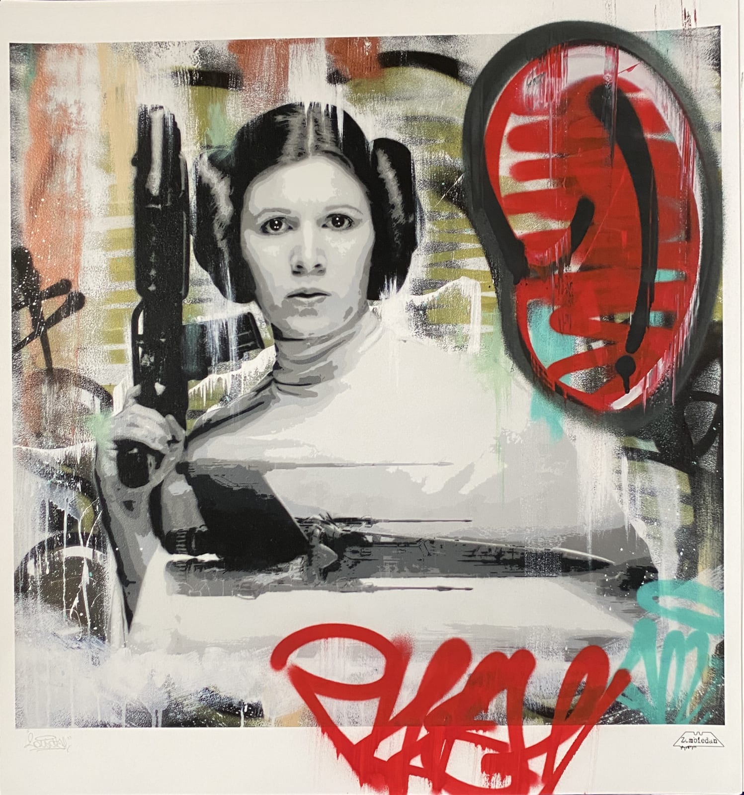 Princess Leia Embellished Print