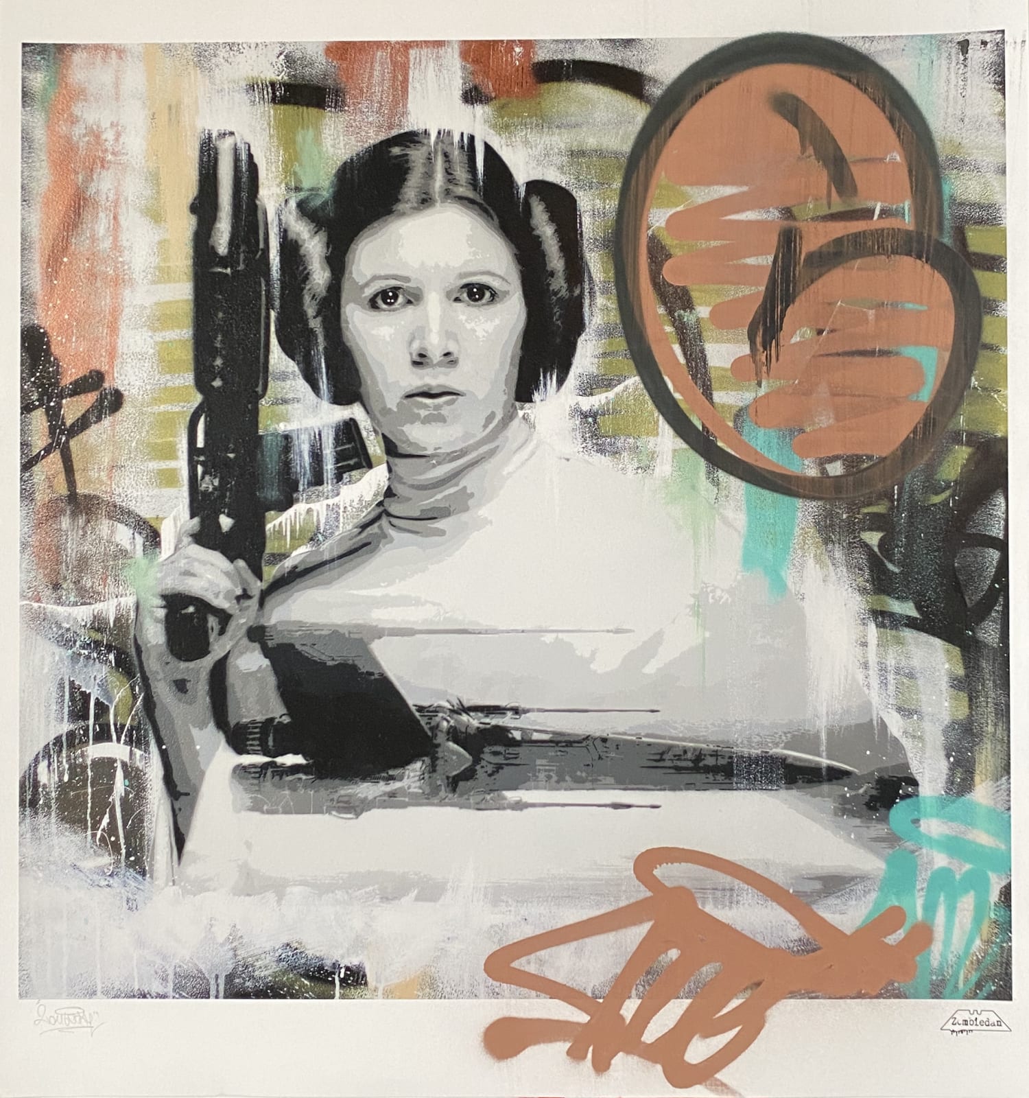 Princess Leia Embellished Print