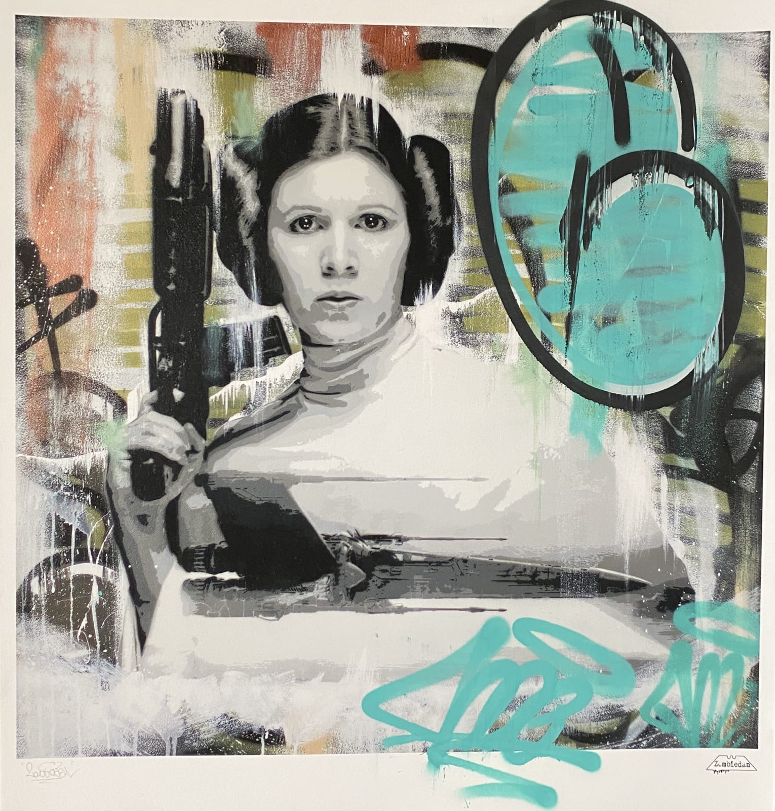 Princess Leia Embellished Print
