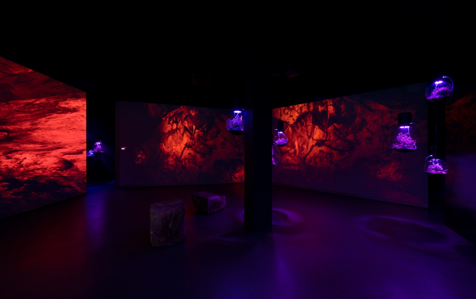 <div class="image_caption_container"><div class="image_caption"><p>Exhibition view: Hito Steyerl, <b>Contemporary Cave Art</b>, Esther Schipper, Berlin, 2023. © The artist / VG Bild-Kunst, Bonn 2023. Photo © Andrea Rossetti.</p></div></div>