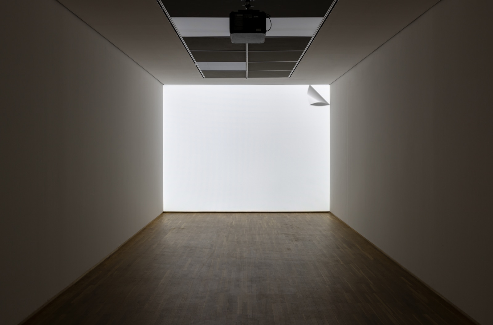 <div class="image_caption_container"><div class="image_caption"><p>Ceal Floyer, <strong>Peel</strong>, 2003, DVD-projection/installation (silent loop), DVD, DVD-player, projector. Exhibition view: <strong>Under Construction, New Acquisitions for the Nationalgalerie’s Collection</strong>, Hamburger Bahnhof, Berlin, 2022. Photo © Andrea Rossetti</p></div></div>