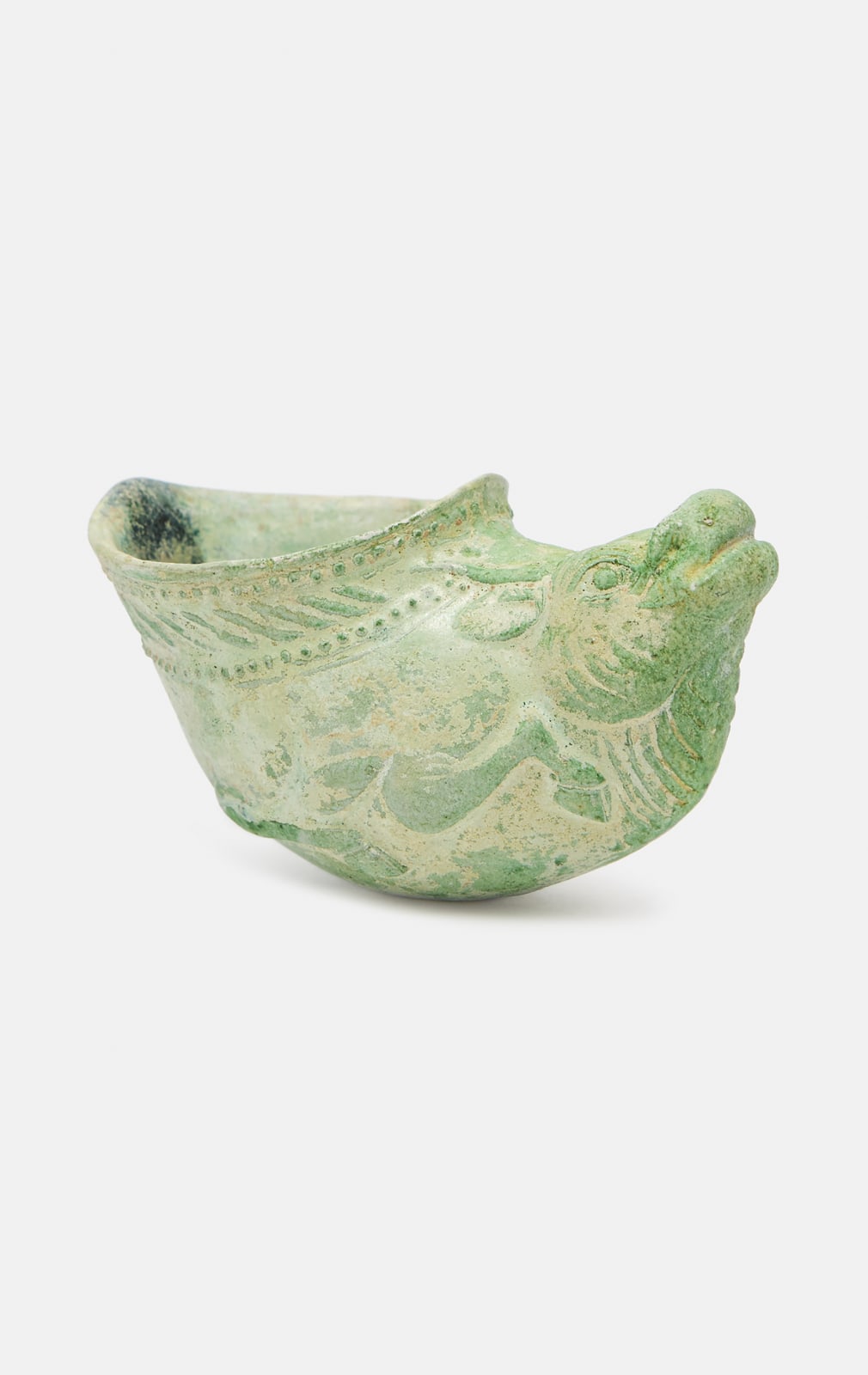 Anon, A green-glazed 'Buffalo' rhyton, Sui-Tang dynasty, 7th – 8th century