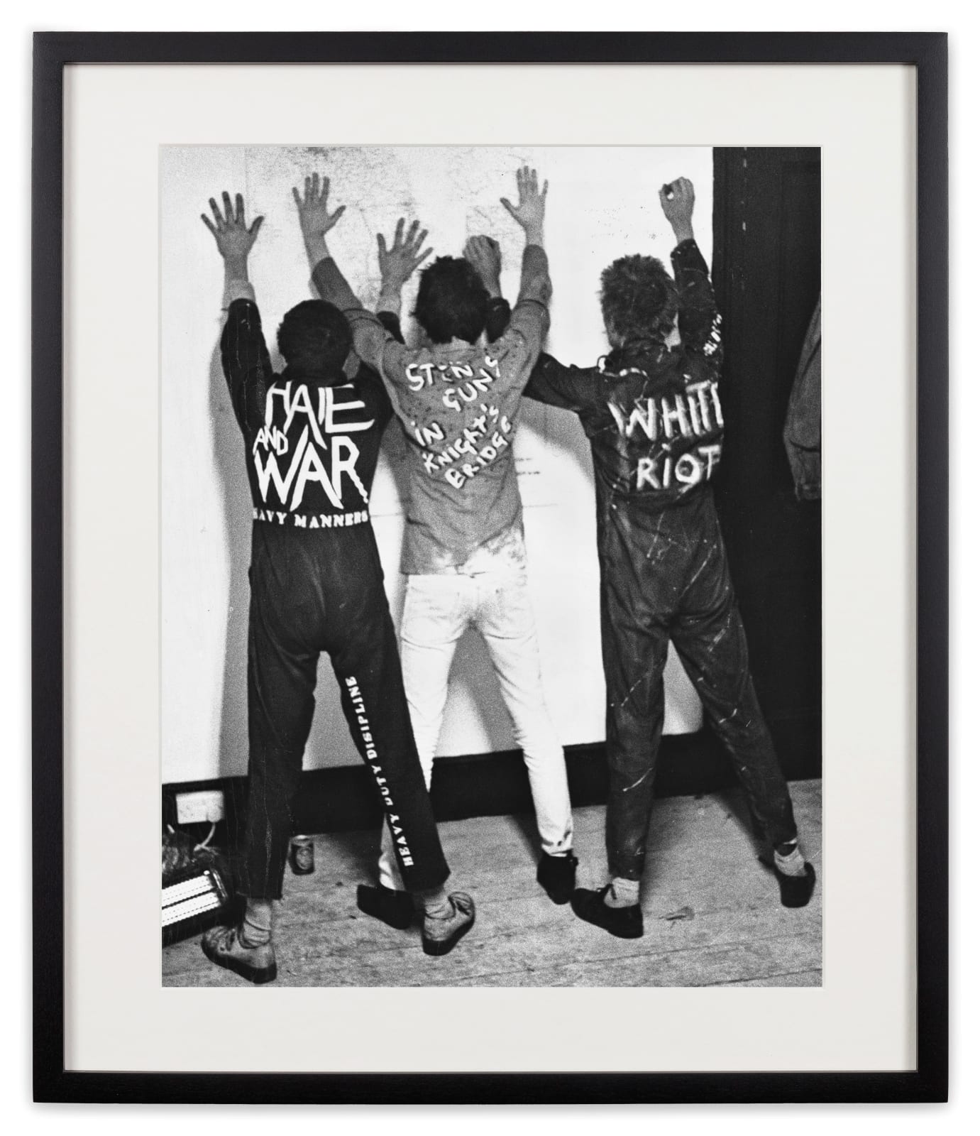 <div class="artist">Caroline Coon</div><div class="title_and_year"><span class="title">The Clash in their Rehearsals studio, Camden Town, London</span><span class="year">, 1976</span></div>