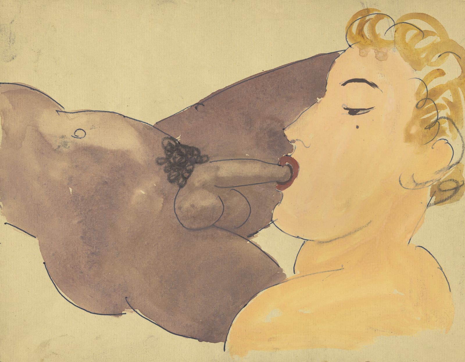 <div class="artist">Duncan Grant</div><div class="title_and_year"><span class="title">Untitled - two figures</span><span class="year">, c. 1940s-1950s</span></div>