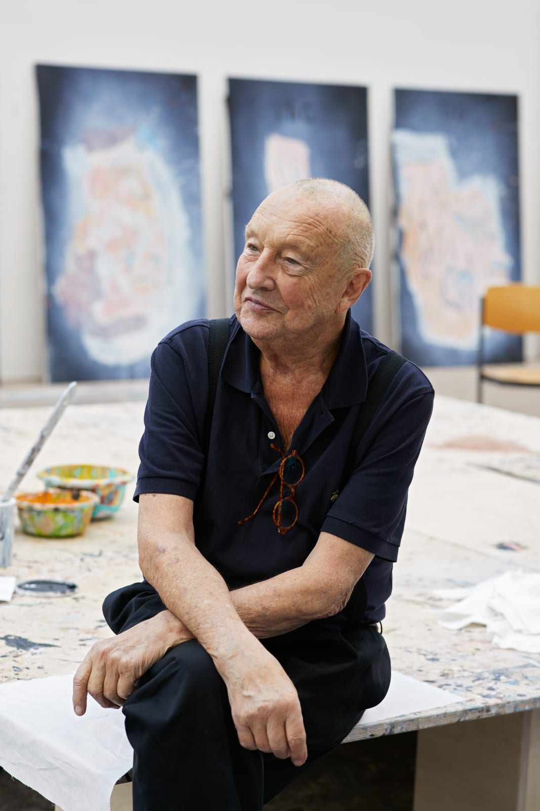 Georg Baselitz © Atelier Buch Katz; Manetas Floating Studio