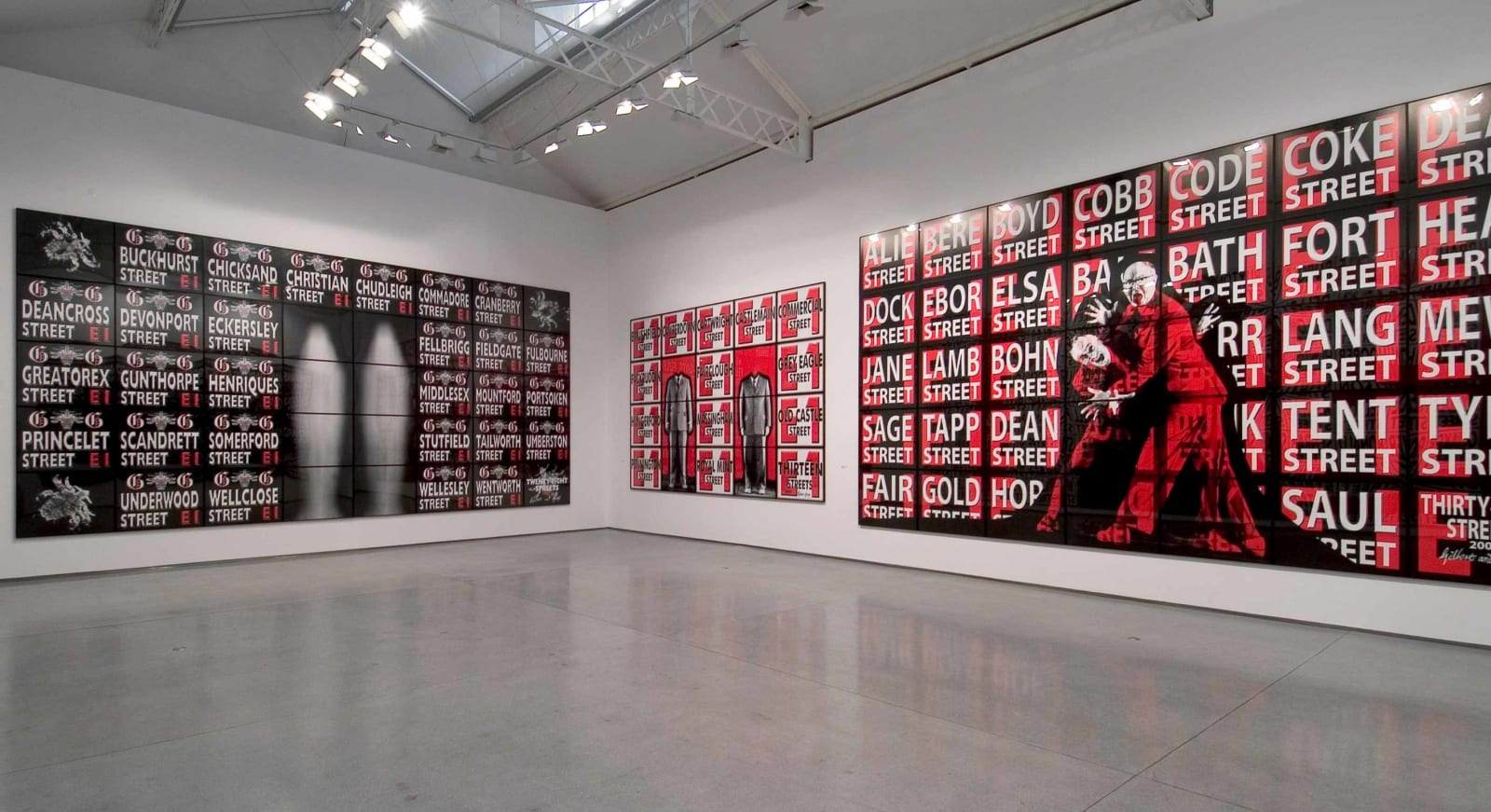 Gilbert & George: 20 London East One Pictures, Galerie Thaddaeus Ropac Paris Marais, 2004