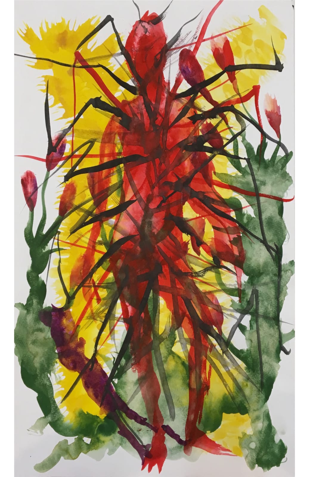Miquel Barceló exhibits his watercolors based on Kafka's “The Metamorphosis' On view at Gallimard Gallery