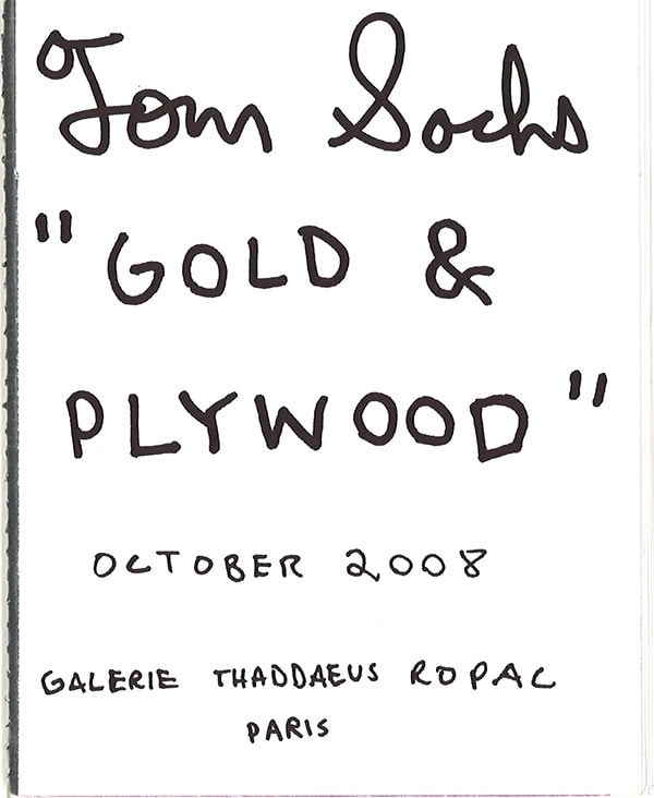 Tom Sachs Gold & Plywood