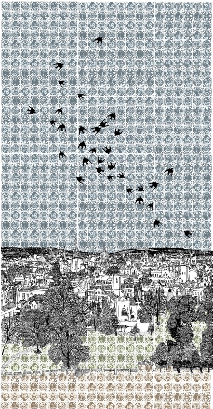 Clare Halifax , Swallows Flocking to Oxford
