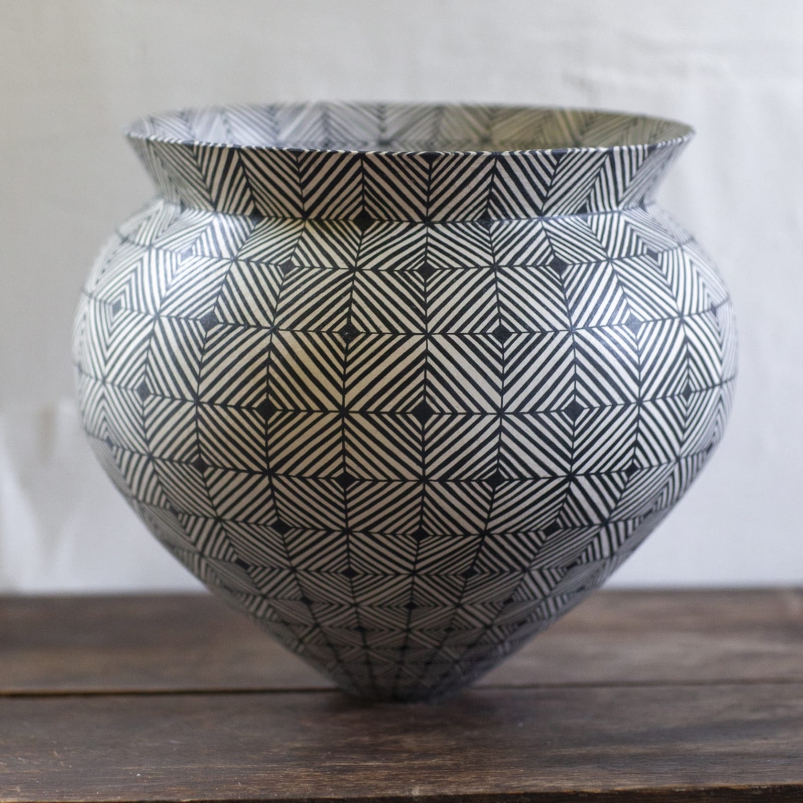 Ant & Di Edmonds - Tydd Pottery, Medium Diamond Vessel, 2024