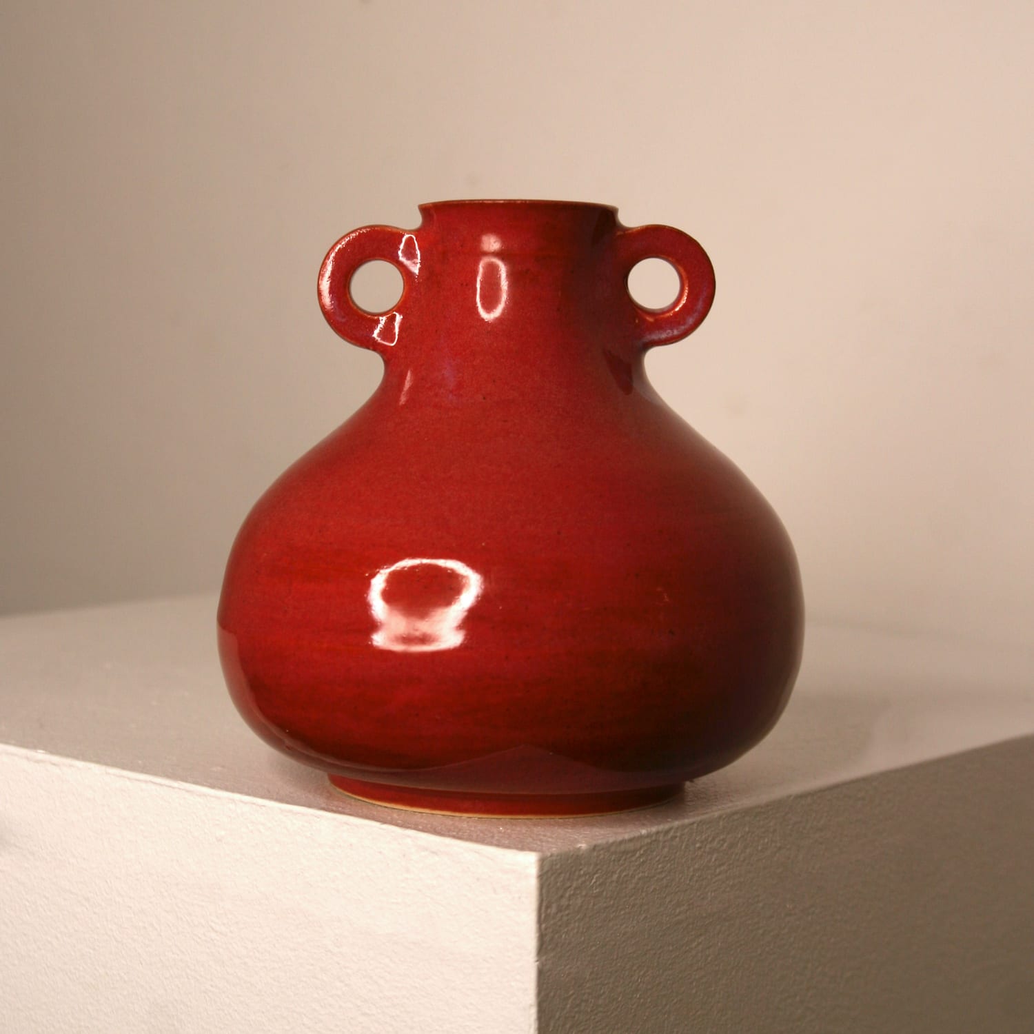 Lucy Physick, Teardrop Vase - Coral