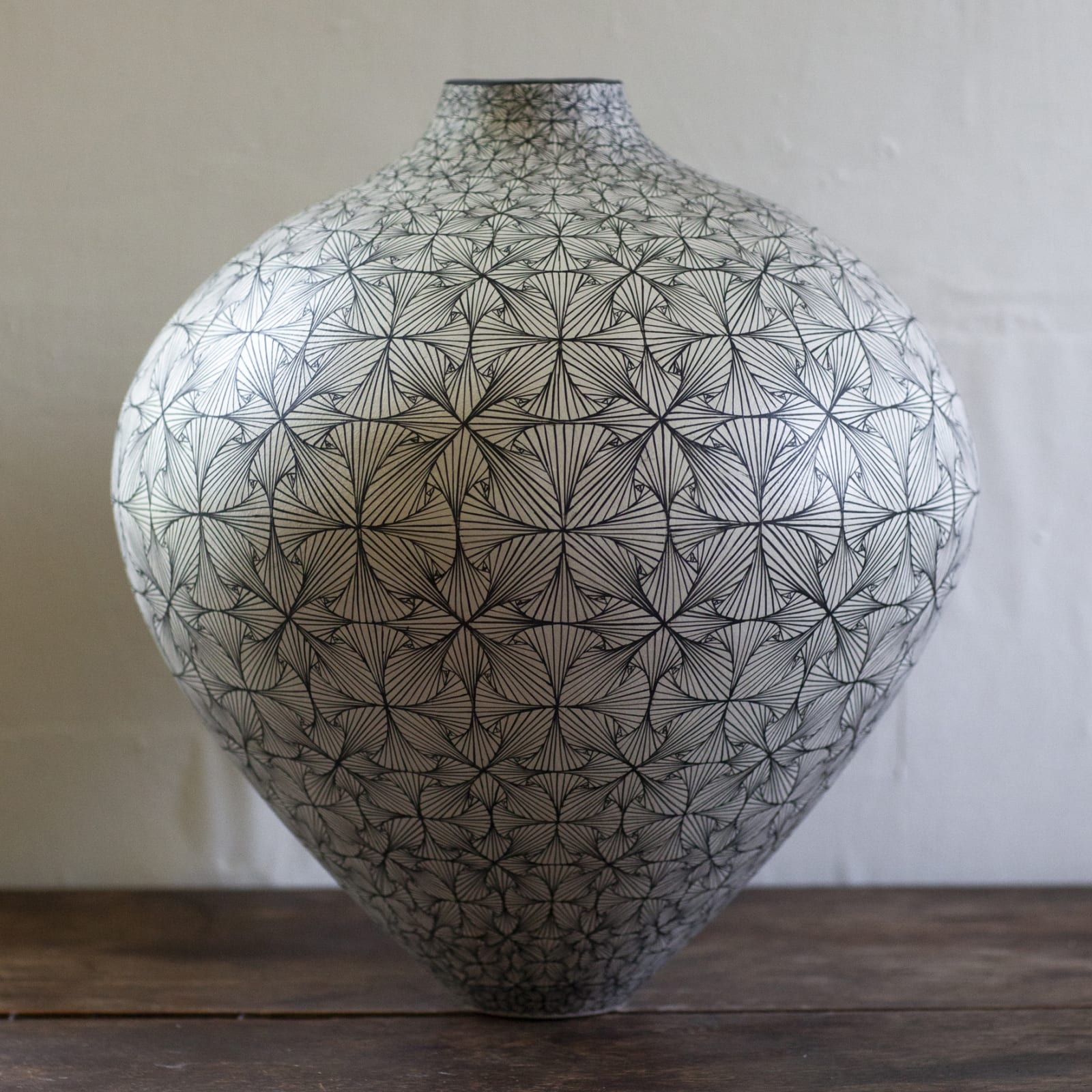 Ant & Di Edmonds - Tydd Pottery, Large Flower Vessel #1, 2024