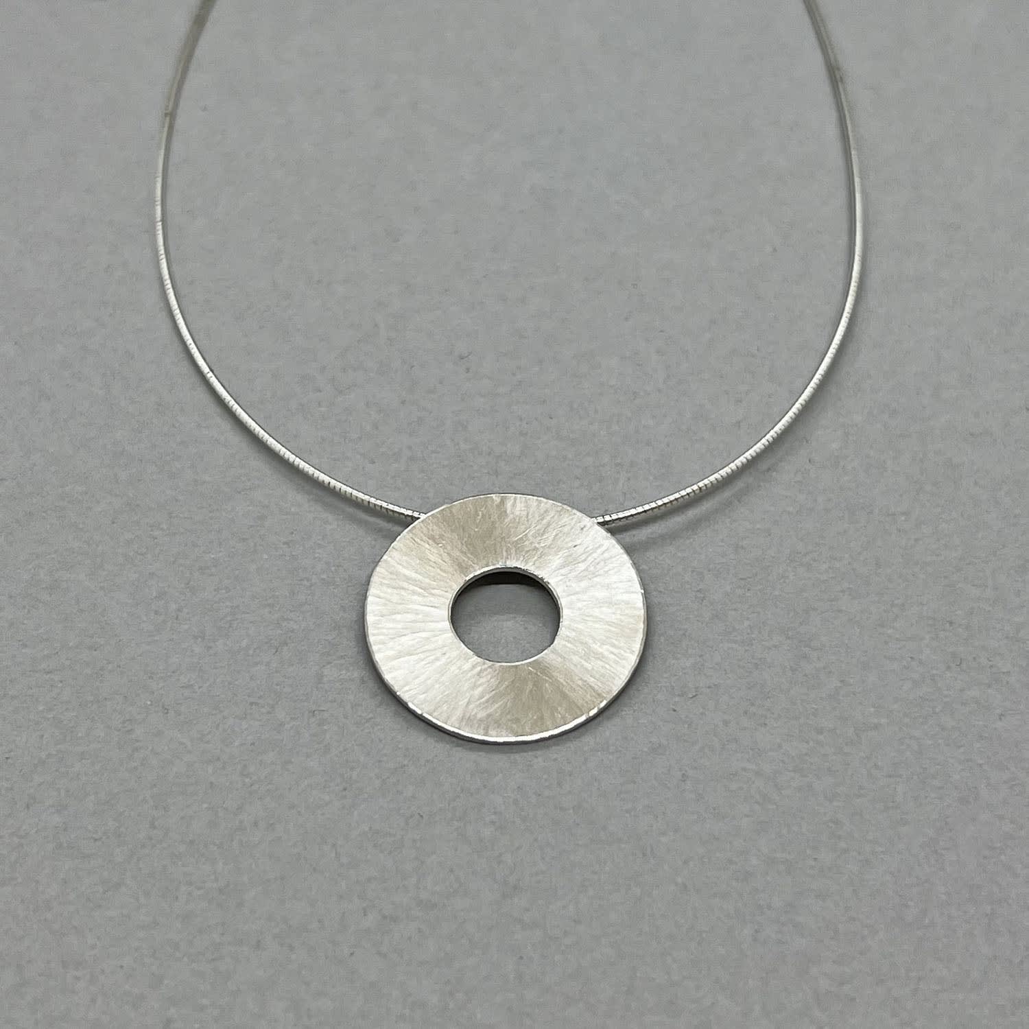 Emily Fermor, Sterling Silver Rays Pendant Necklace - Small