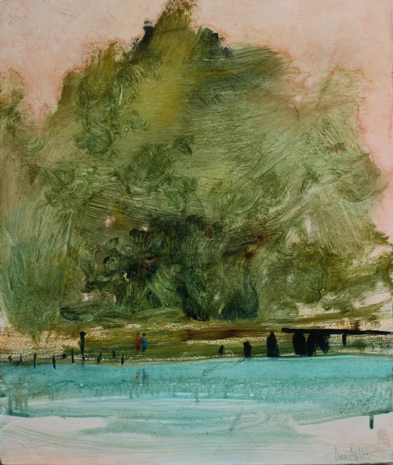 Daniel Ablitt 'Along The Shoreline (Study)', Oil on Panel
