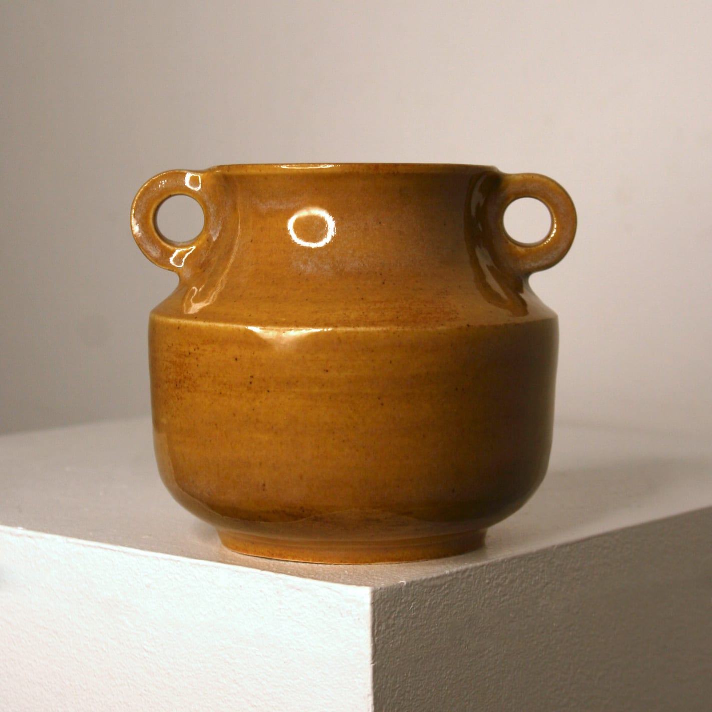 Lucy Physick, Medium Loop Vase - Ochre