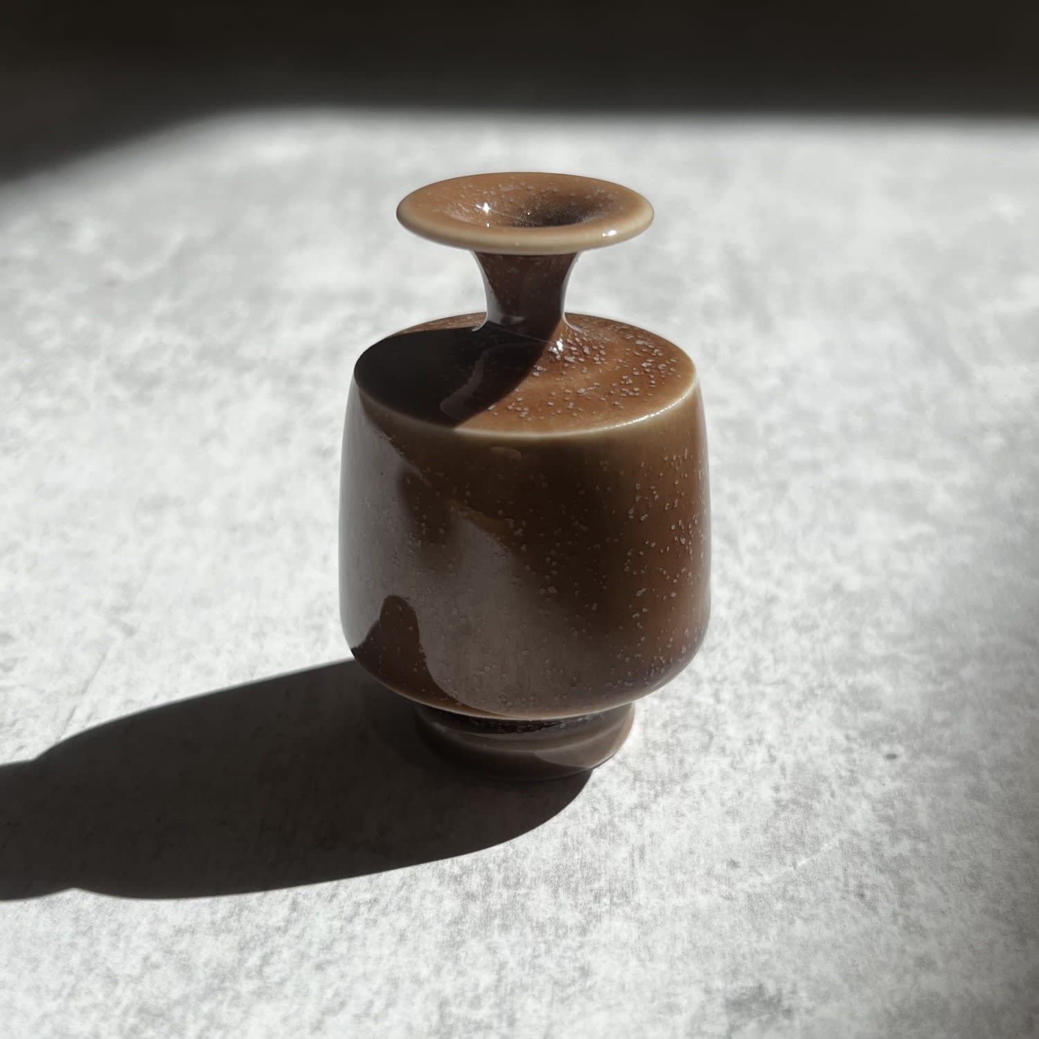 Yuta Segawa, Miniature Vase - Large Speckled Taupe
