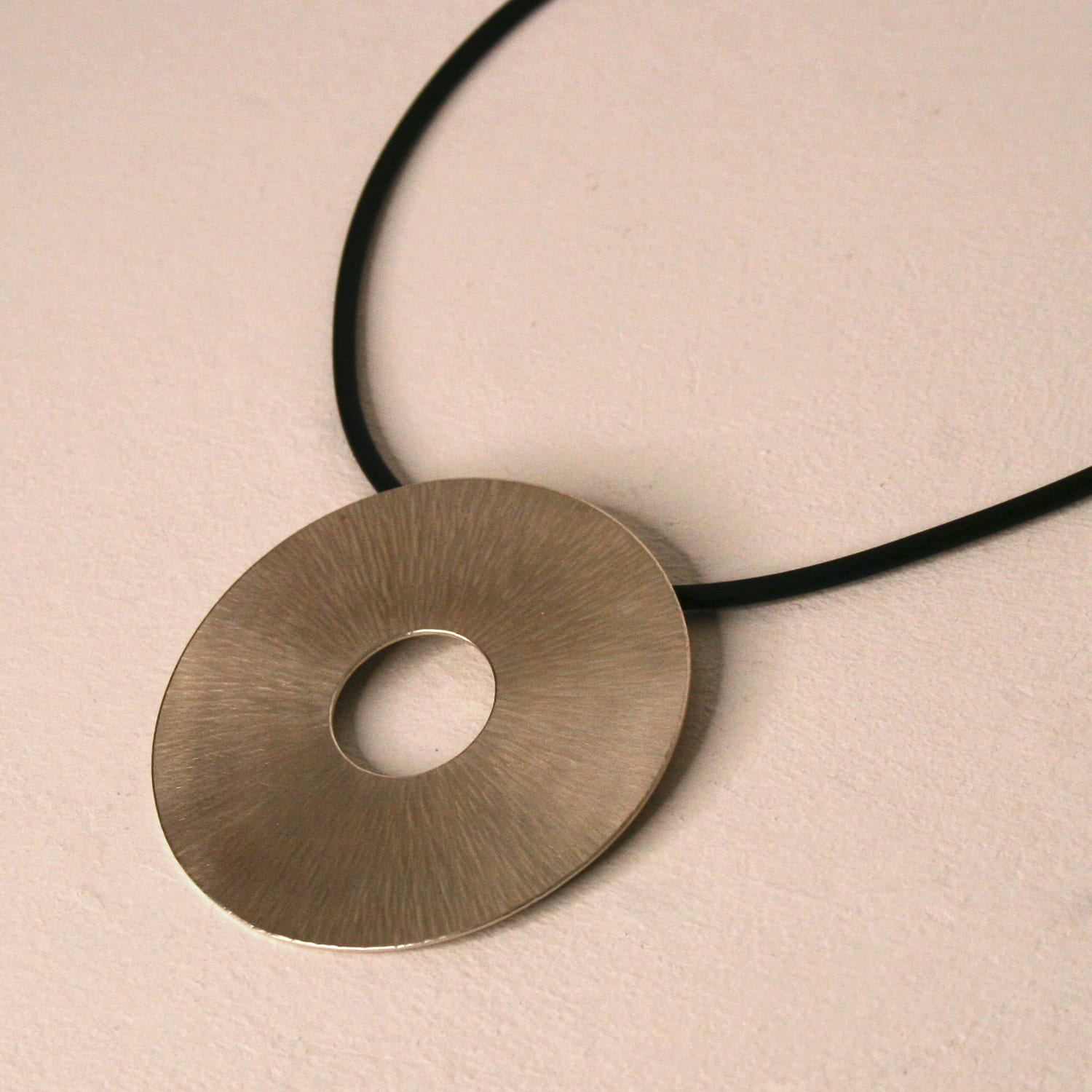 Emily Fermor, Extra Large Sterling Silver Rays Pendant Necklace