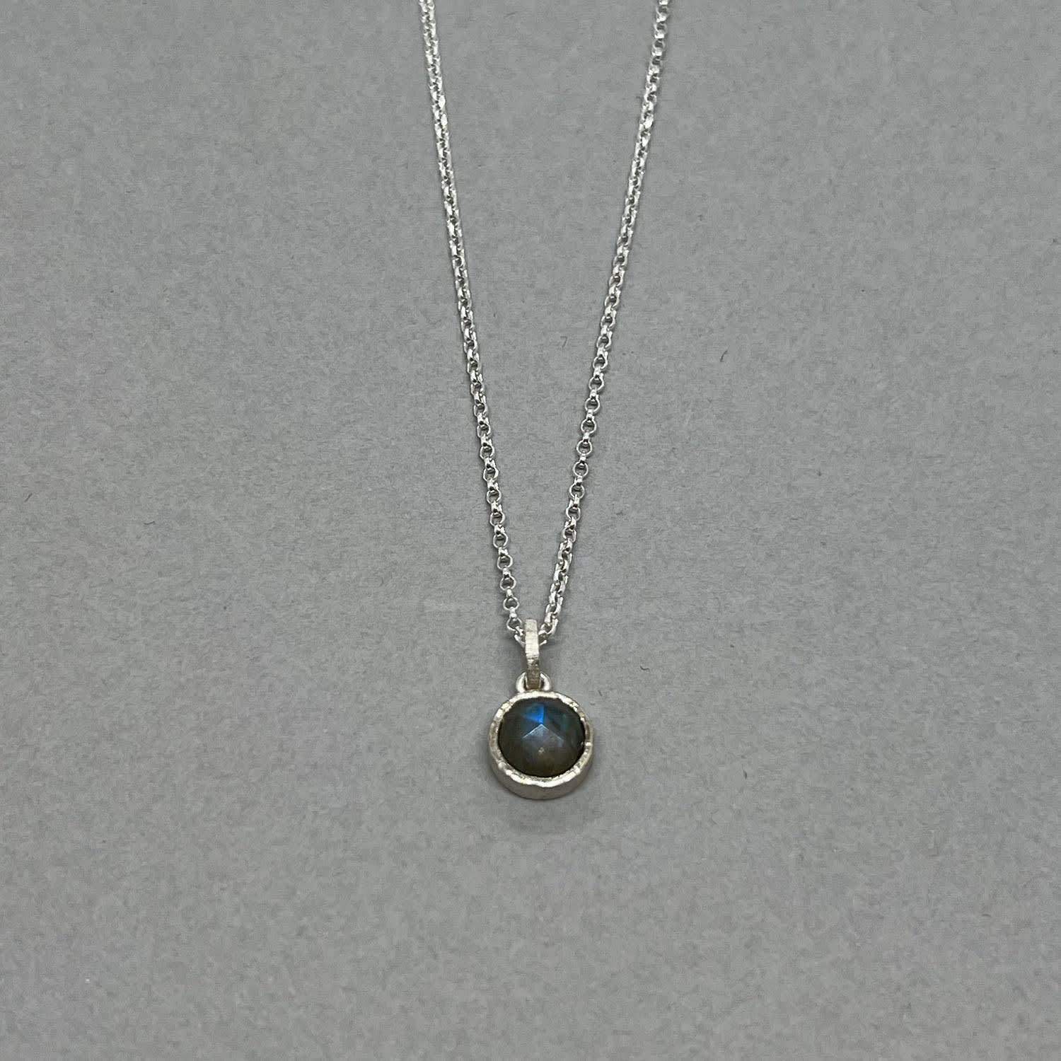 Emily Fermor, Labradorite Circular Pendant Necklace