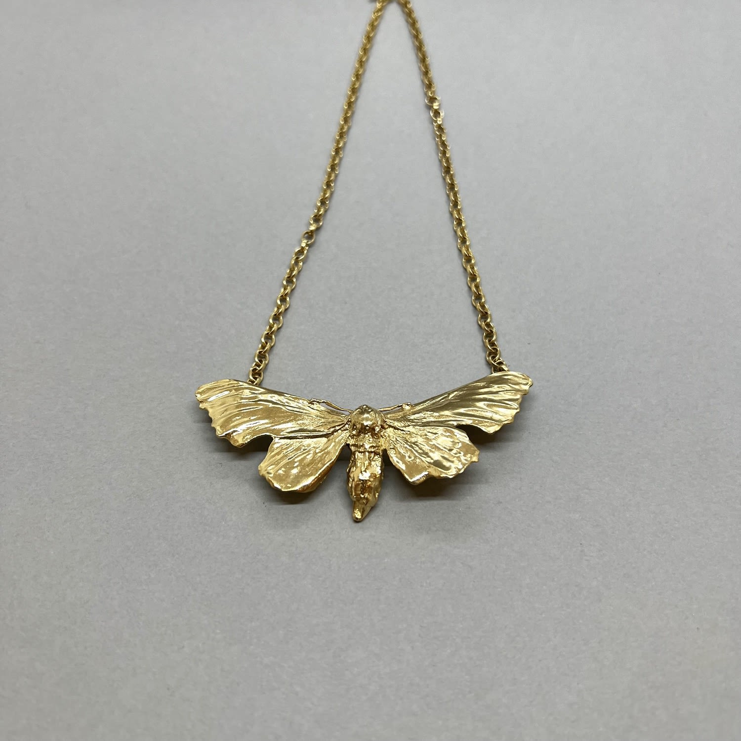 Lucy Jade Sylvester, Gold Plated Moth Necklace