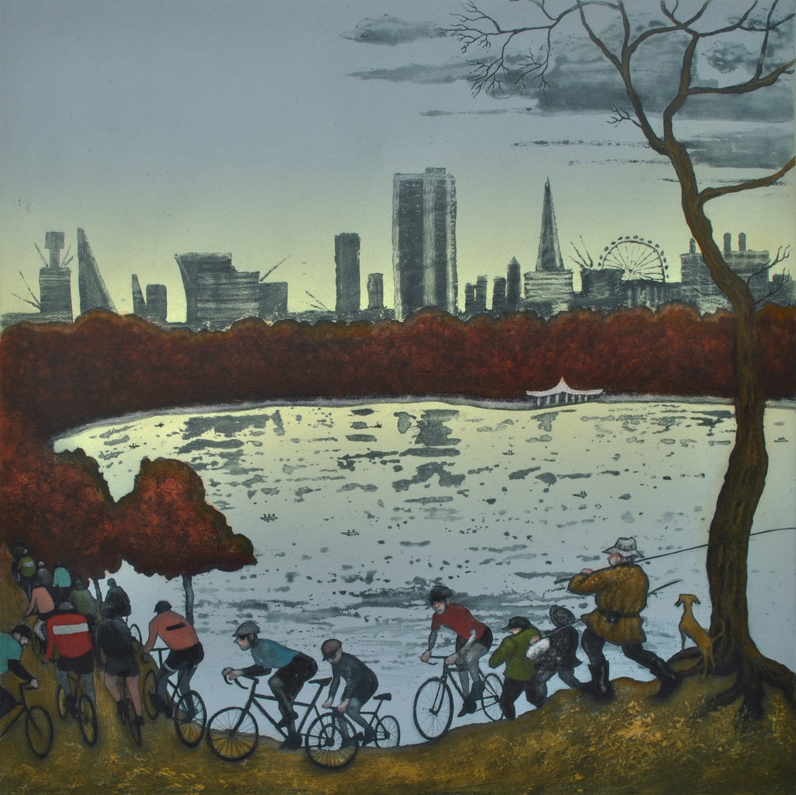 Mychael Barratt, The Serpentine, Autumn - After Bruegel