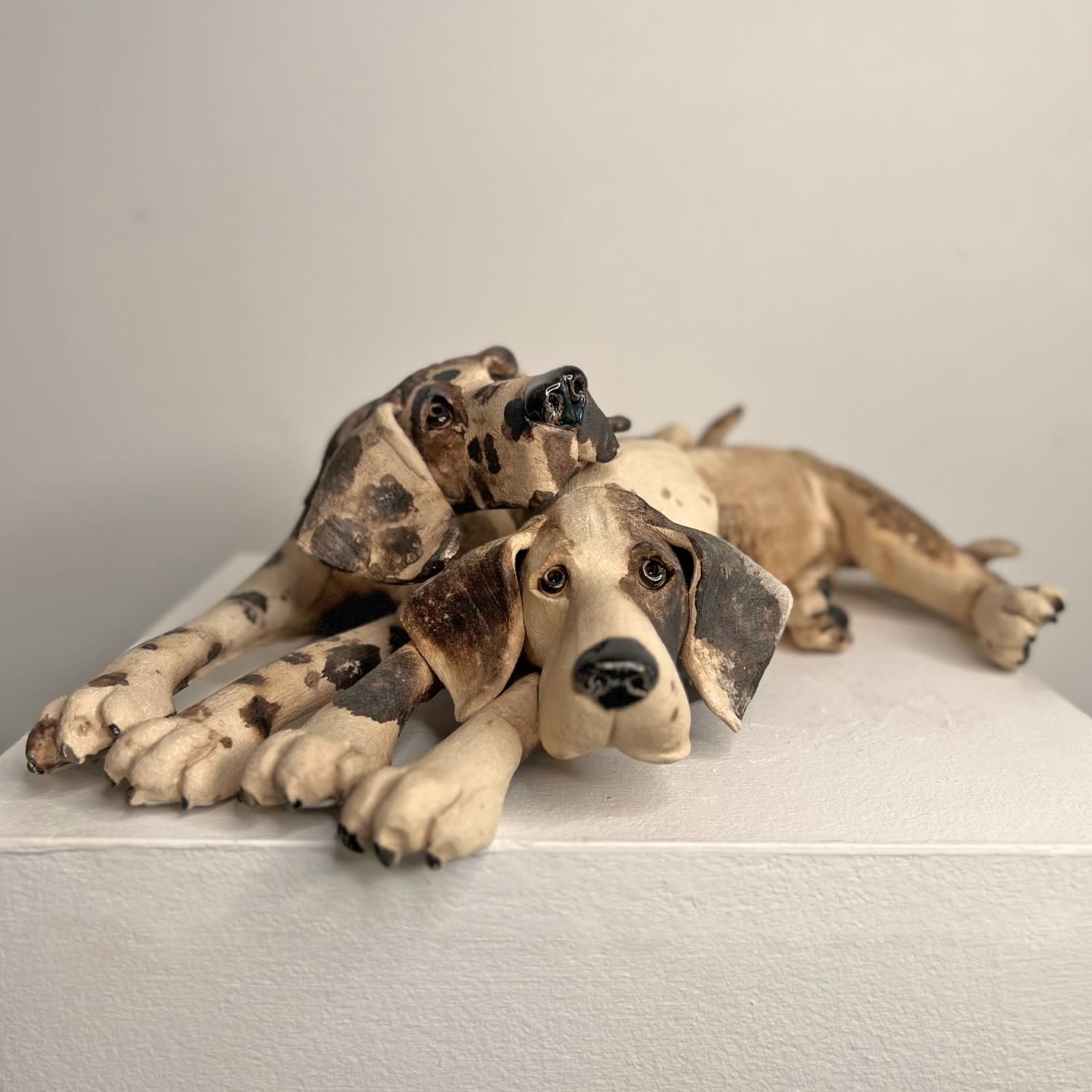 Virginia Dowe Edwards, Snuggling Spotty Dog & Patchy Dog