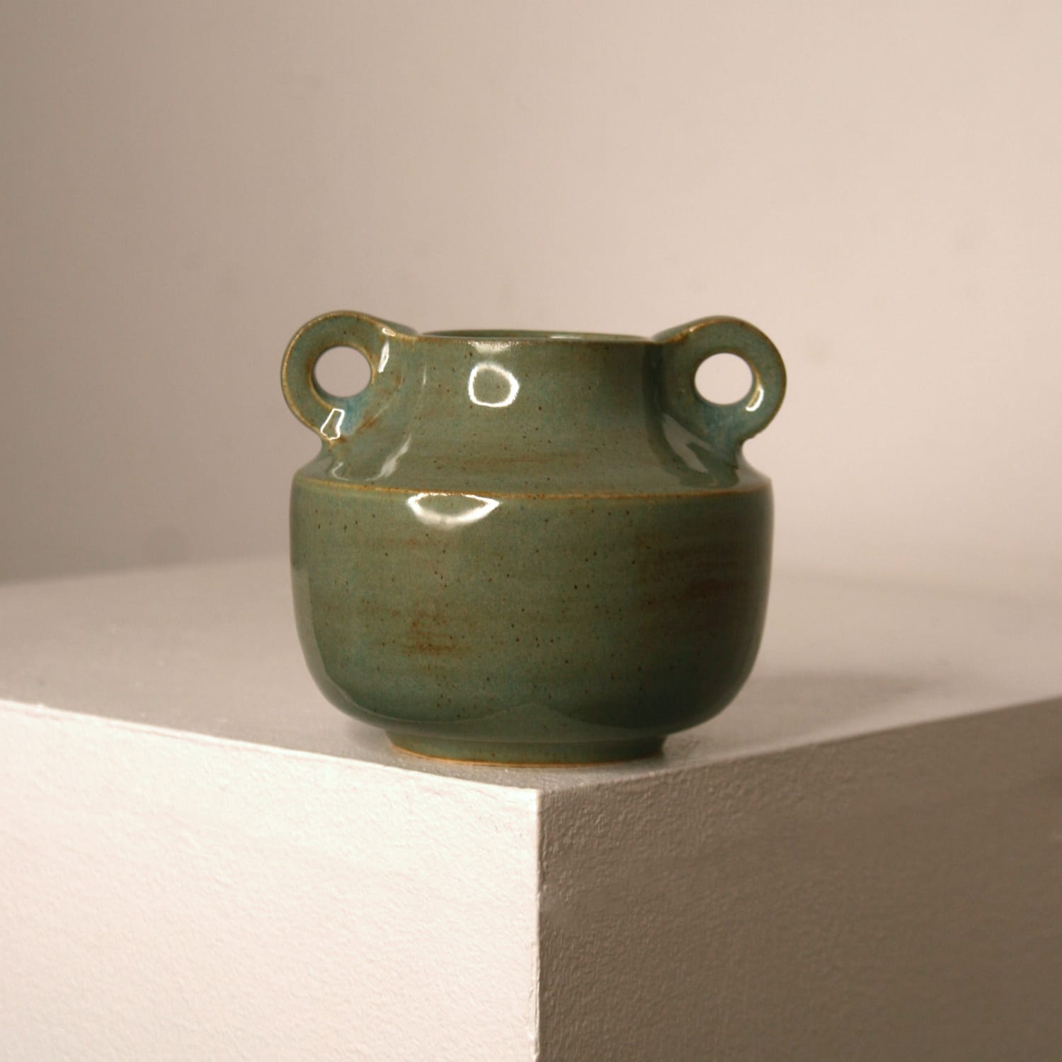 Lucy Physick, Small Loop Vase - Sage Green