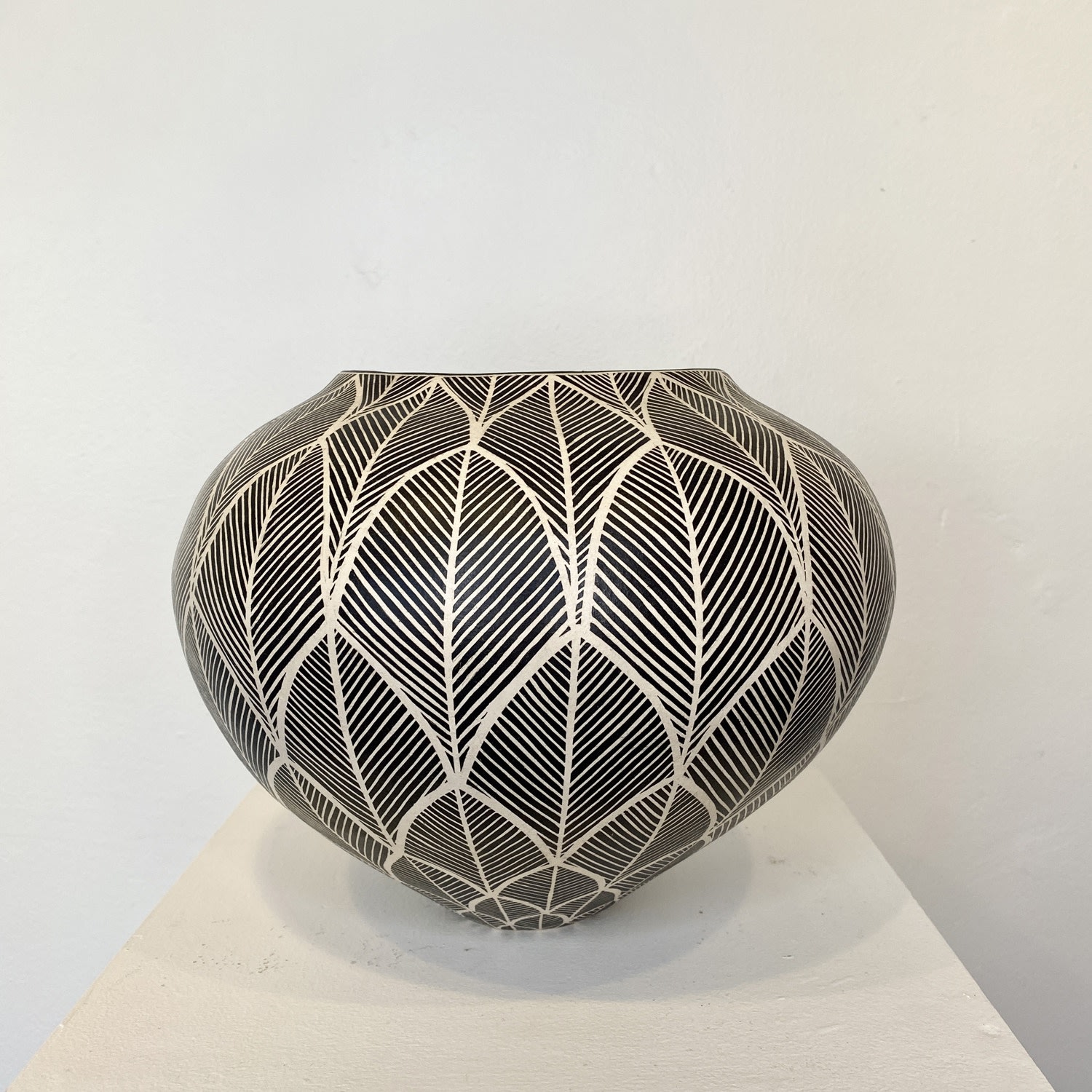 Ant & Di Edmonds - Tydd Pottery, Collection 2: Ceramic Vessel, Leaf Pattern