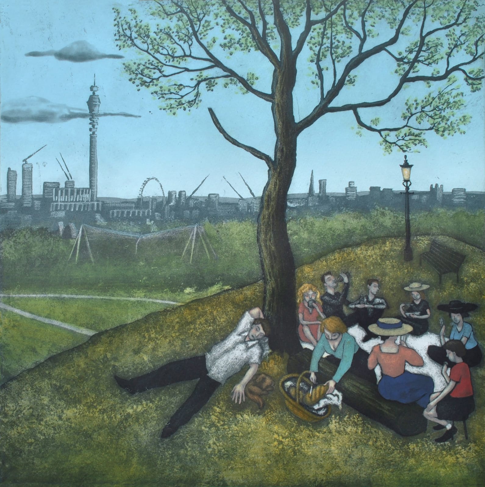 Mychael Barratt, Primrose Hill, Summer - After Bruegel