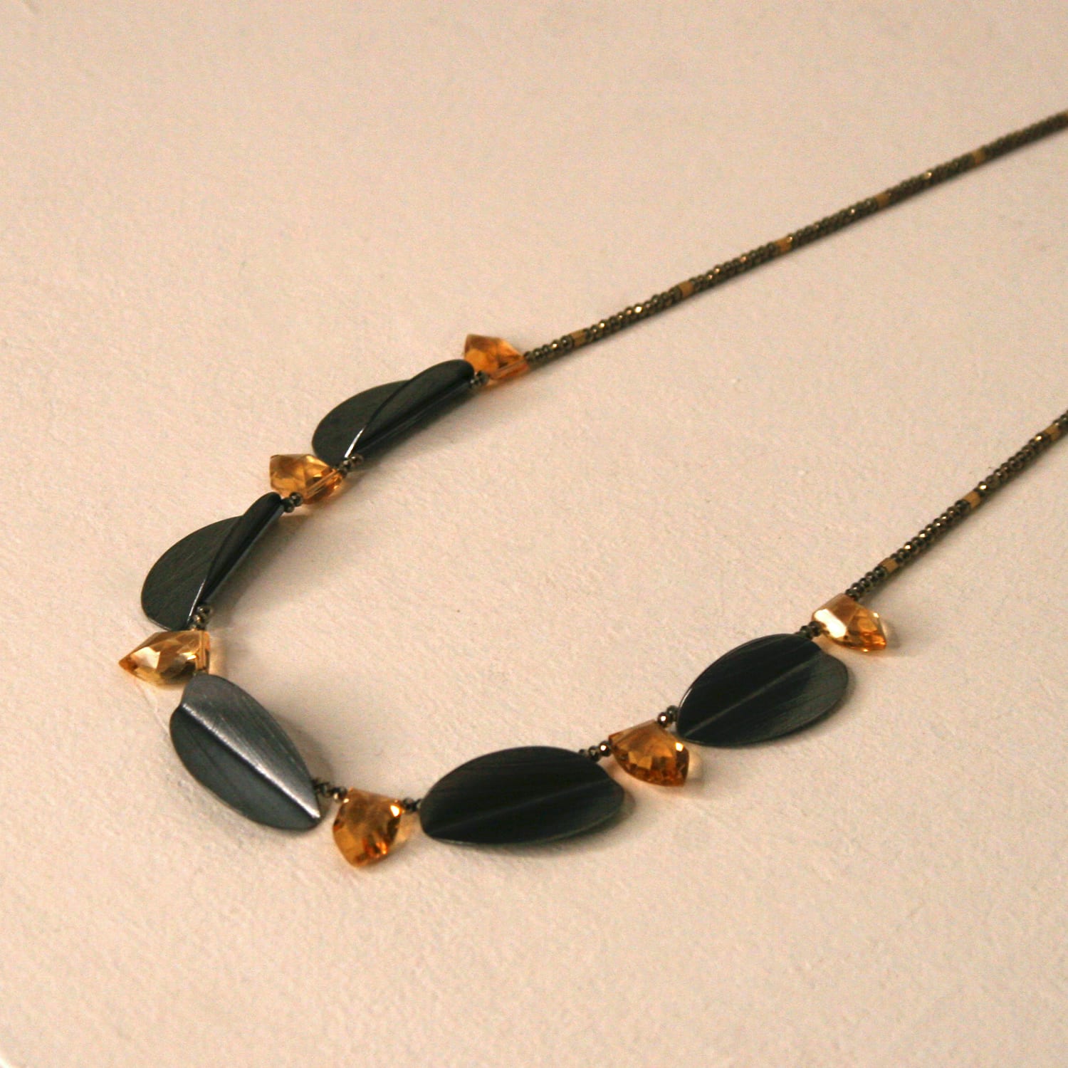 Kate Wilkinson, Oxidised Silver WIllow Necklace