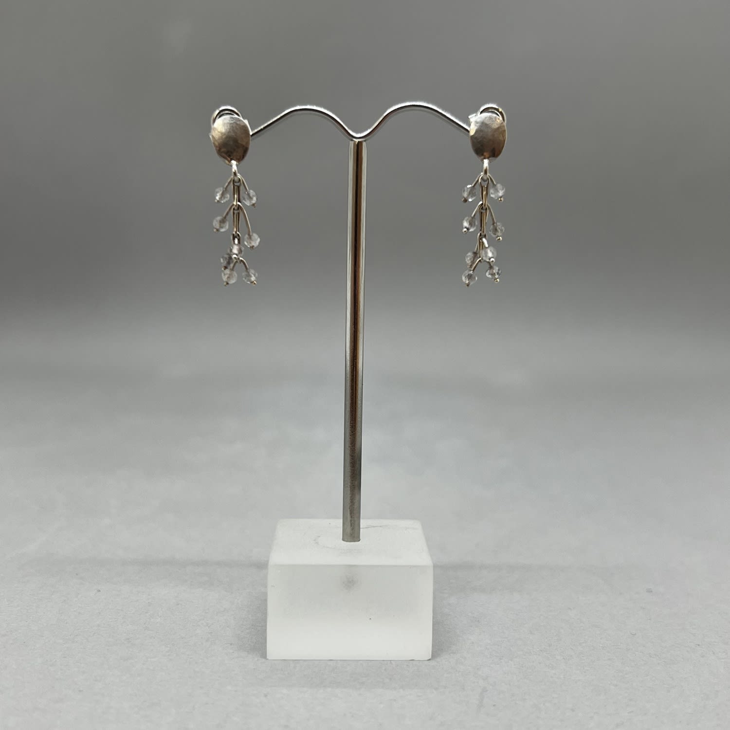 Emily Fermor, Sterling Silver & Labradorite Cluster Drop Earrings