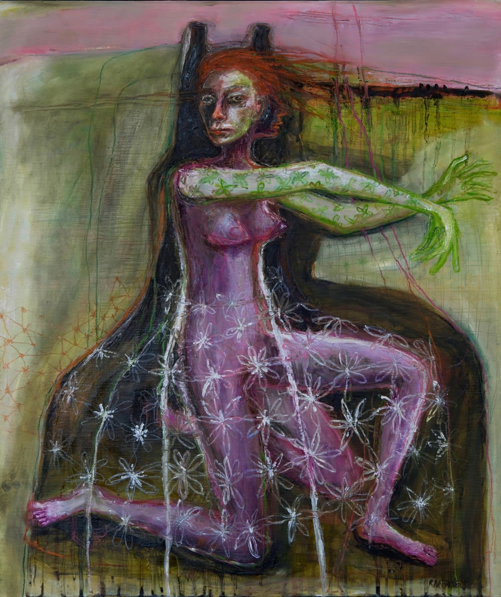 Rebecca Swainston, Lilac Woman on the Path