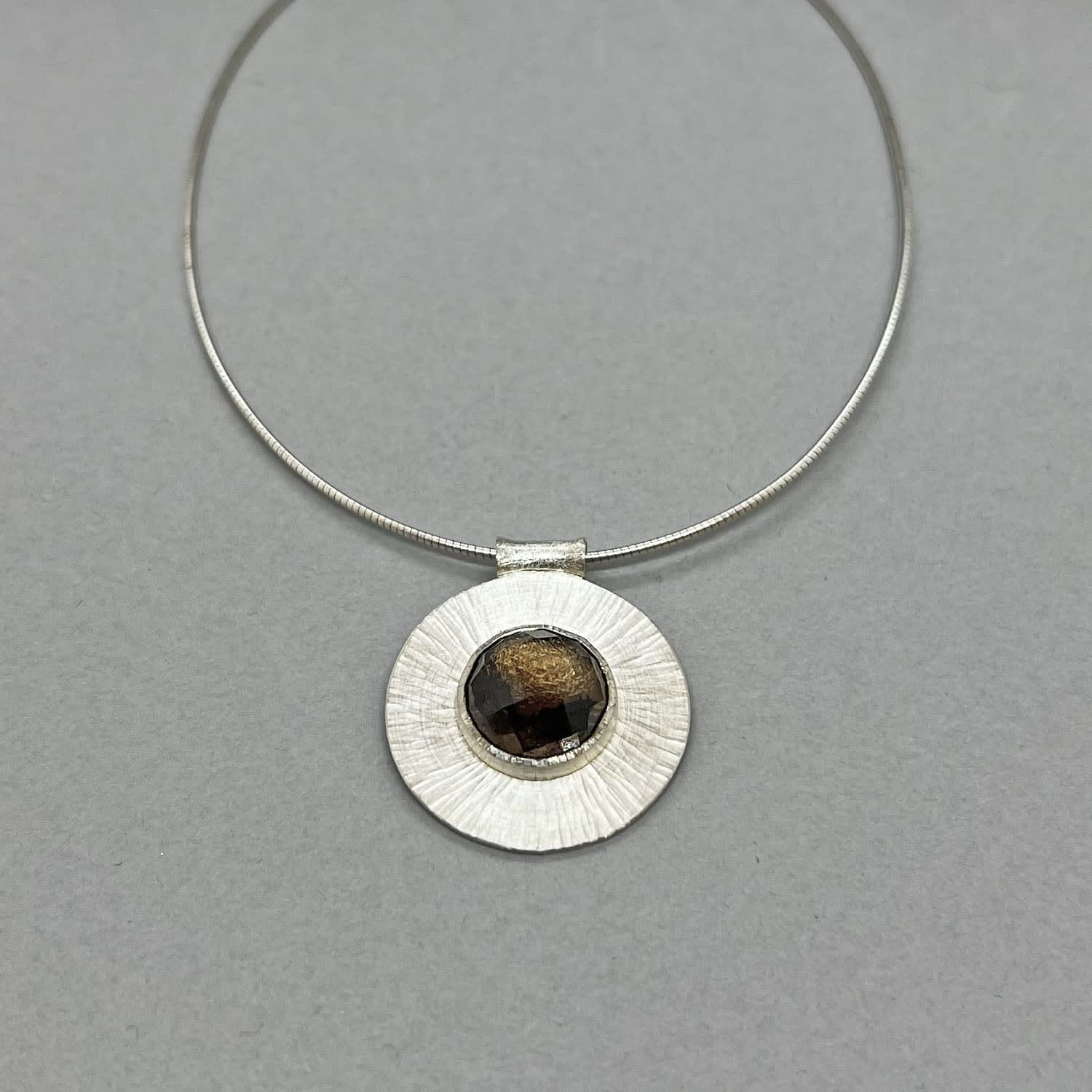 Emily Fermor, Smoky Quartz Rays Pendant Necklace