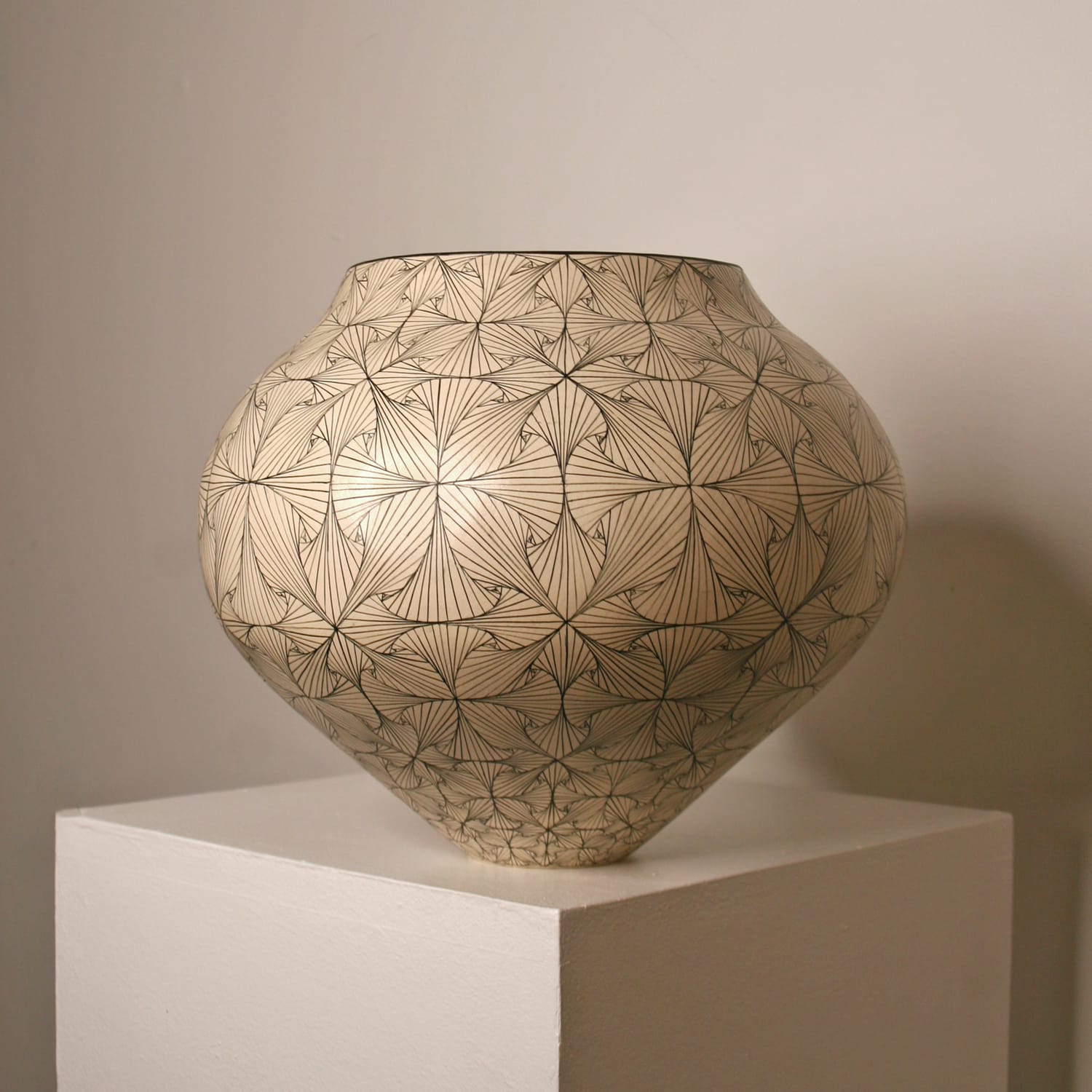 Ant & Di Edmonds - Tydd Pottery, Medium Flower Twist Vessel, 2025