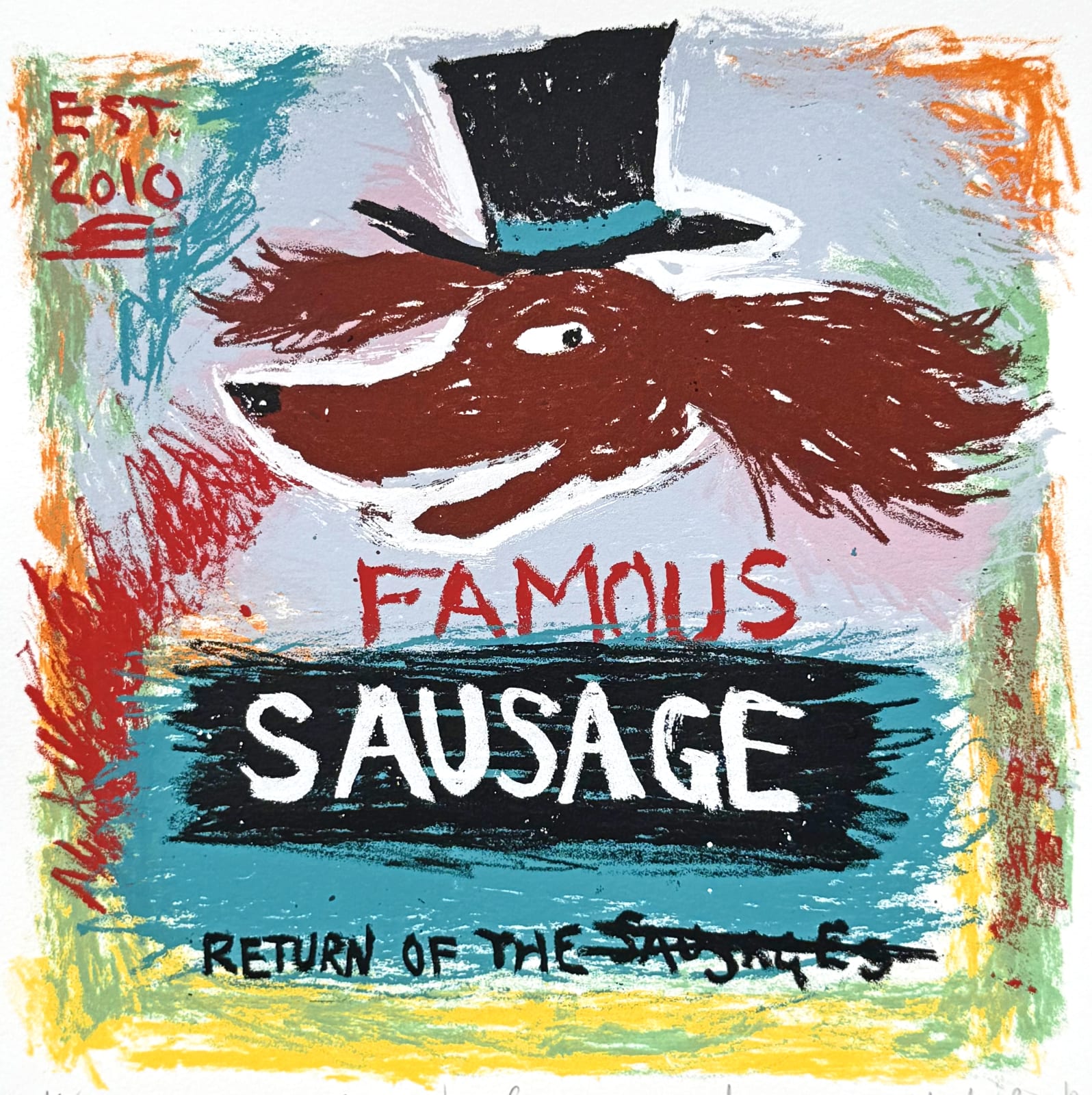 Mychael Barratt, Basquiat's Dog, The Famous Sausage, 2025