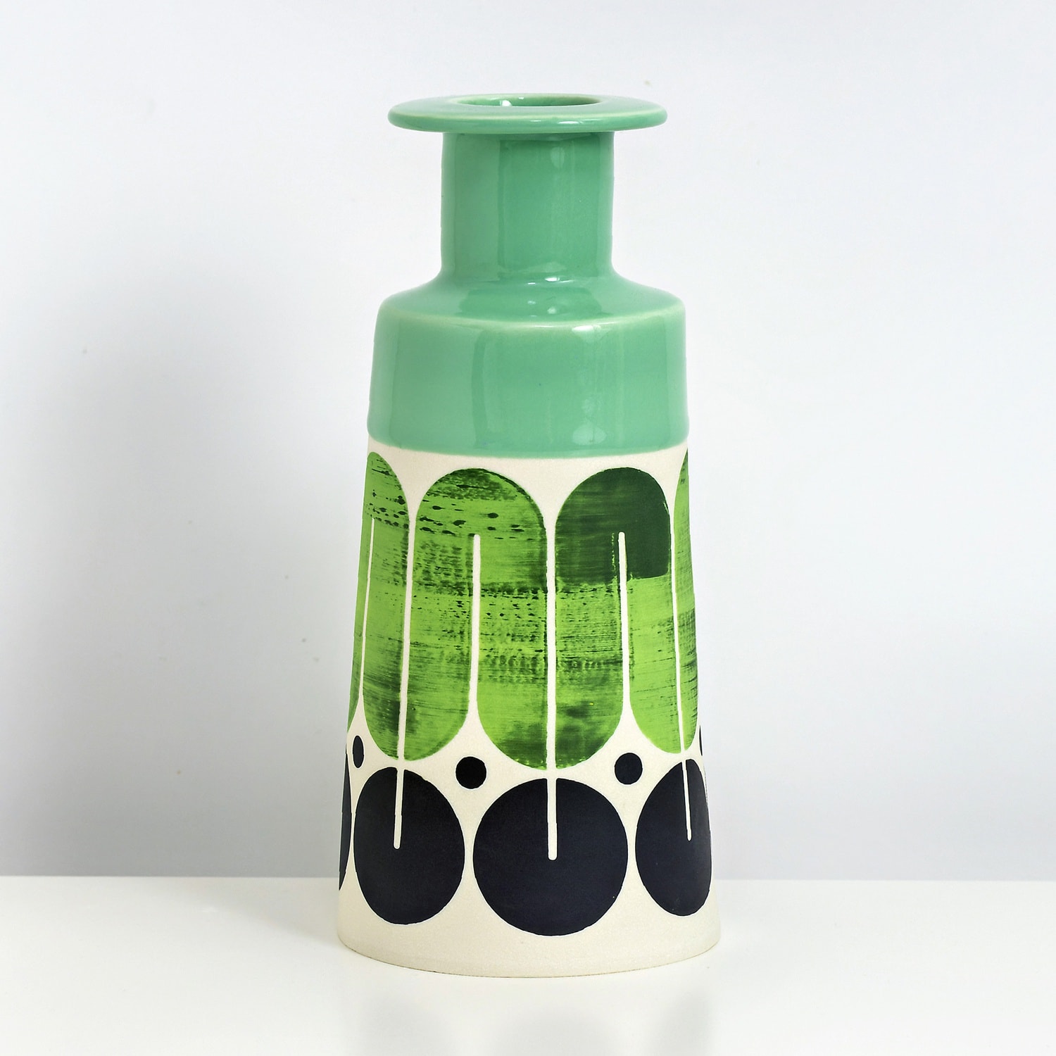 MapMap, Large Cone Bottle - Mint & Black
