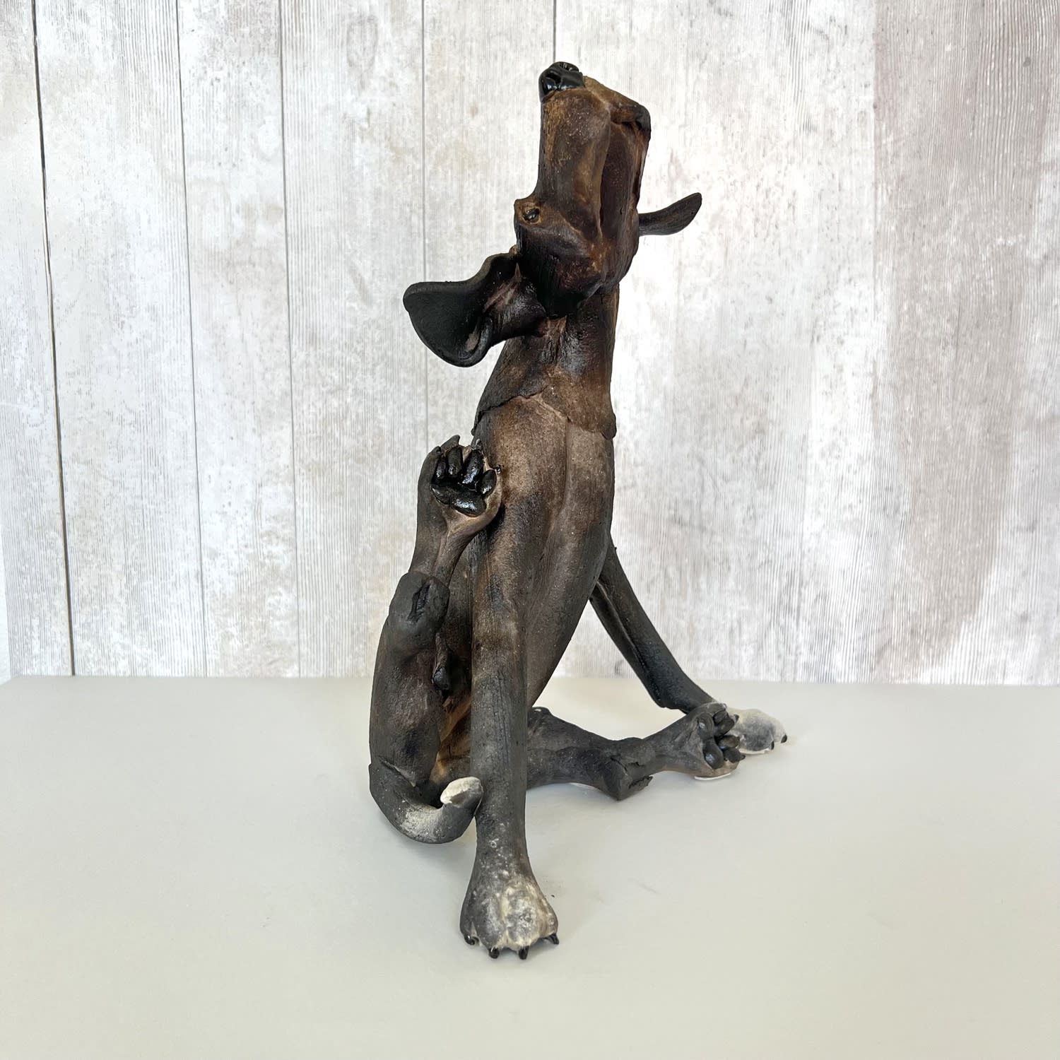 Virginia Dowe Edwards, Smokey Scratching Dog, 2024