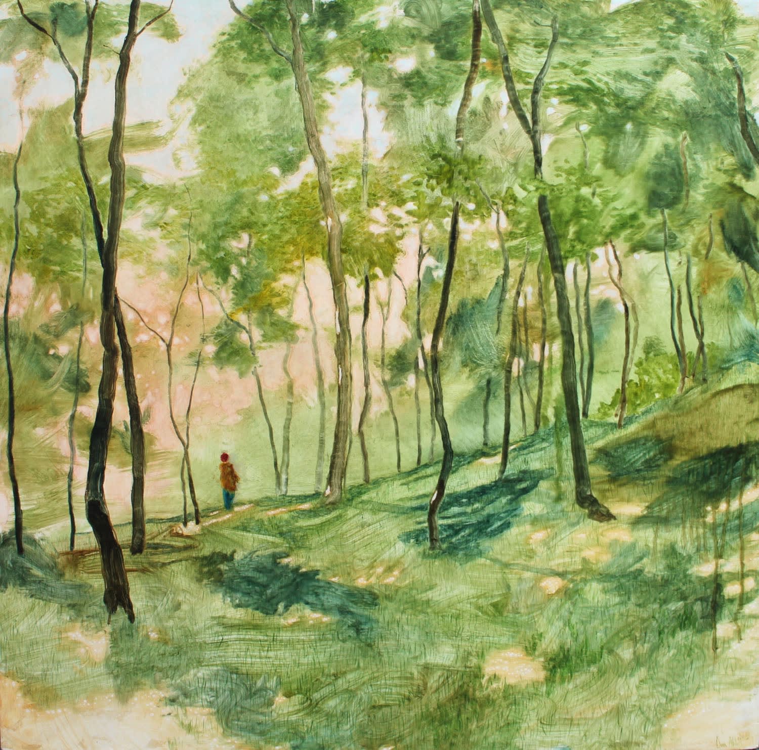 Daniel Ablitt 'Listening', Oil on Panel