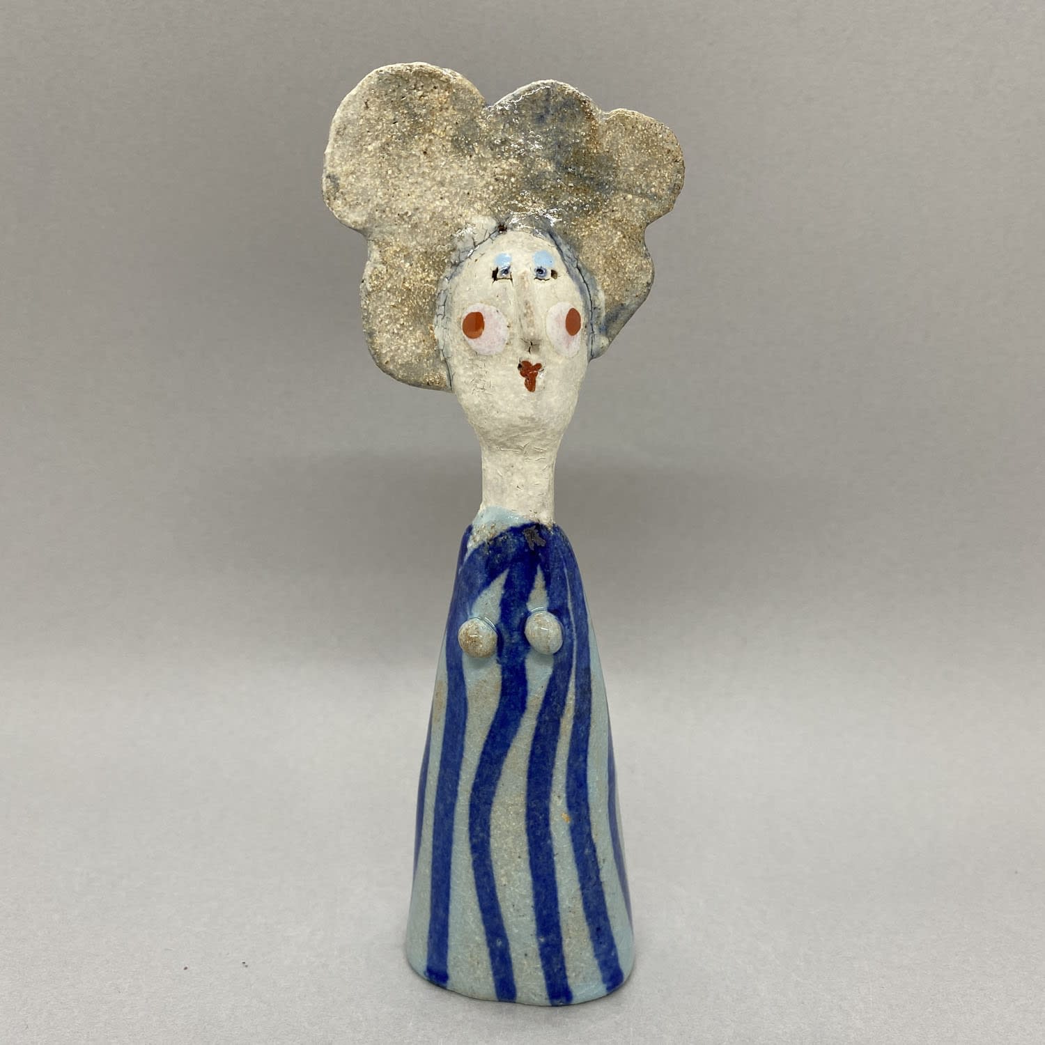 Jane Muir, Little Lady - Wavy Blue Lines , 2022