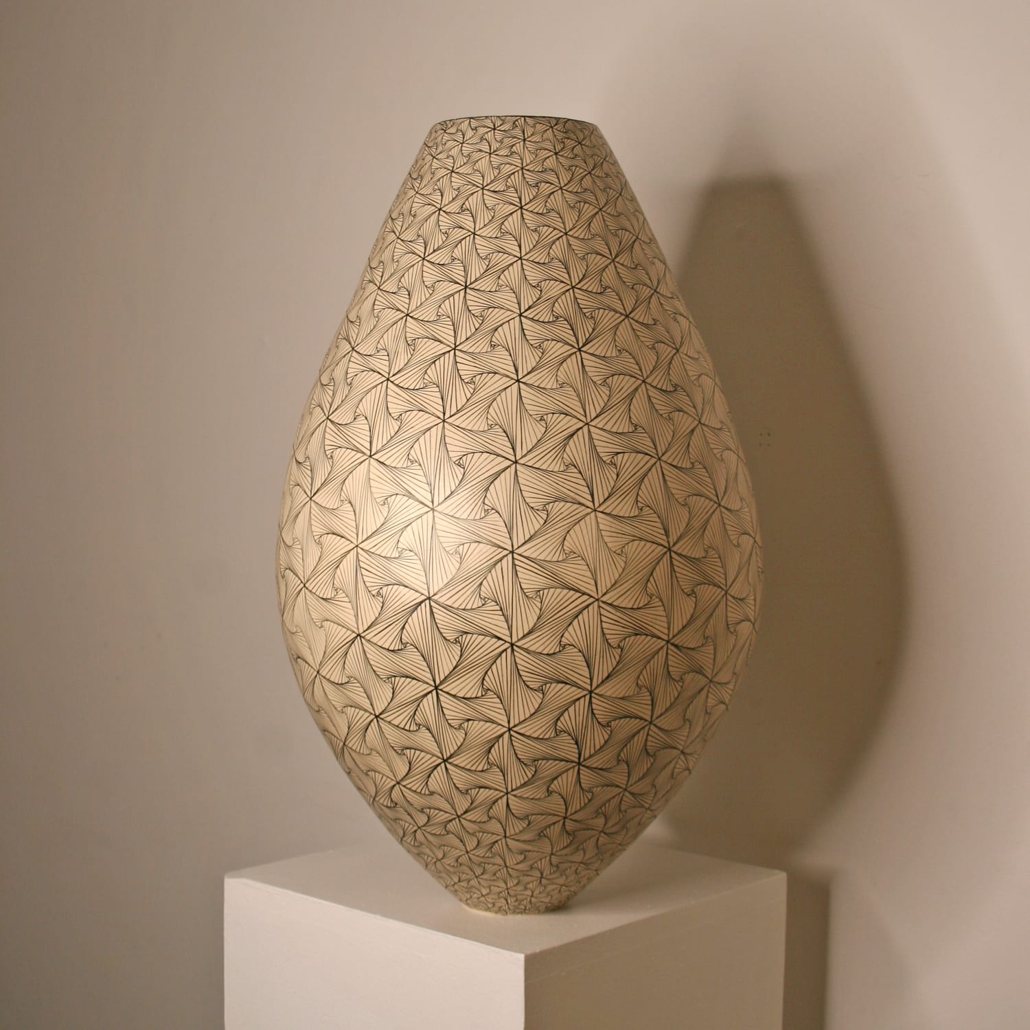 Ant & Di Edmonds - Tydd Pottery, Extra Large Flower Twist Vessel, 2025