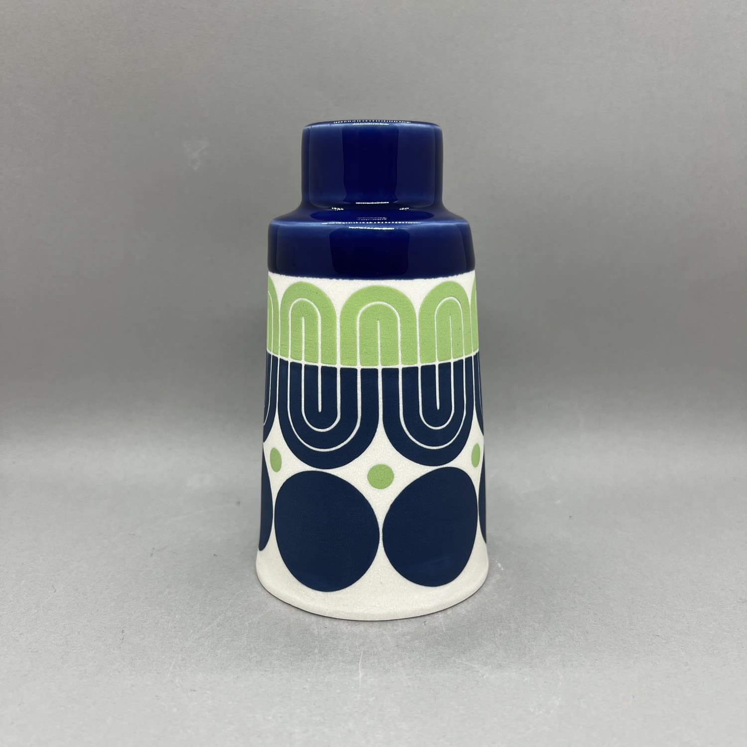 MapMap, Cone Vase - Royal Blue & Green
