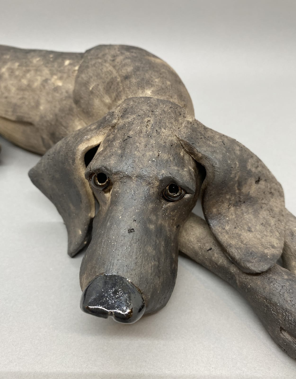 Virginia Dowe Edwards, Lying Down Smoky Black Dog, 2022