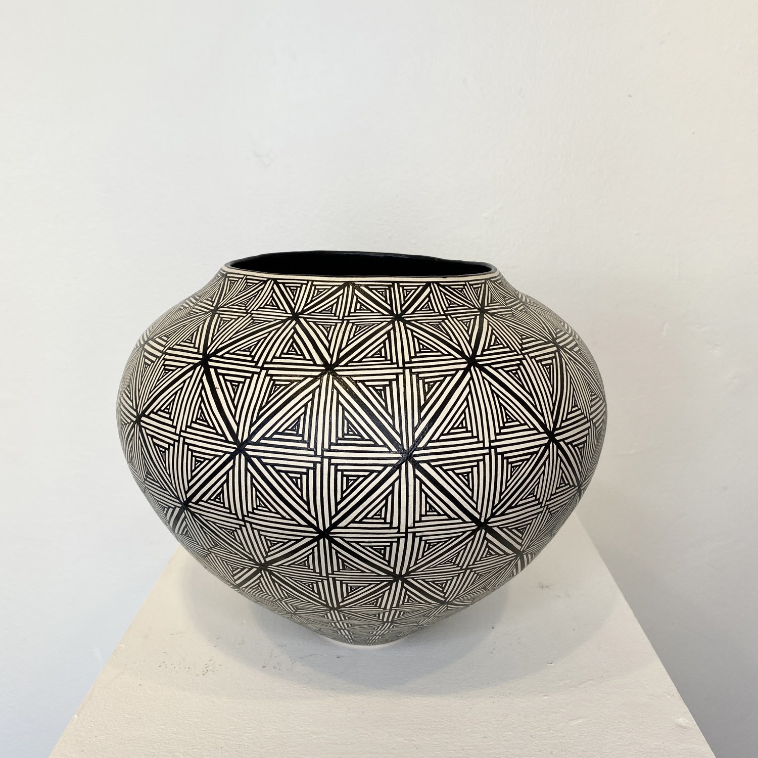 Ant & Di Edmonds - Tydd Pottery, Collection 2: Ceramic Vessel, Flag Pattern, 2022
