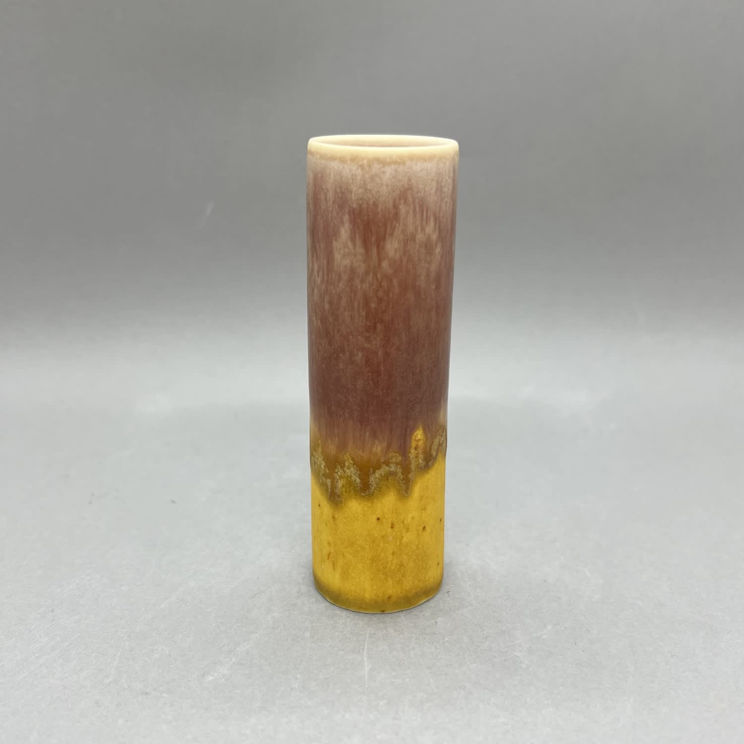 Yuta Segawa, Small Cylinder Vase - Deep Blush & Sunflower