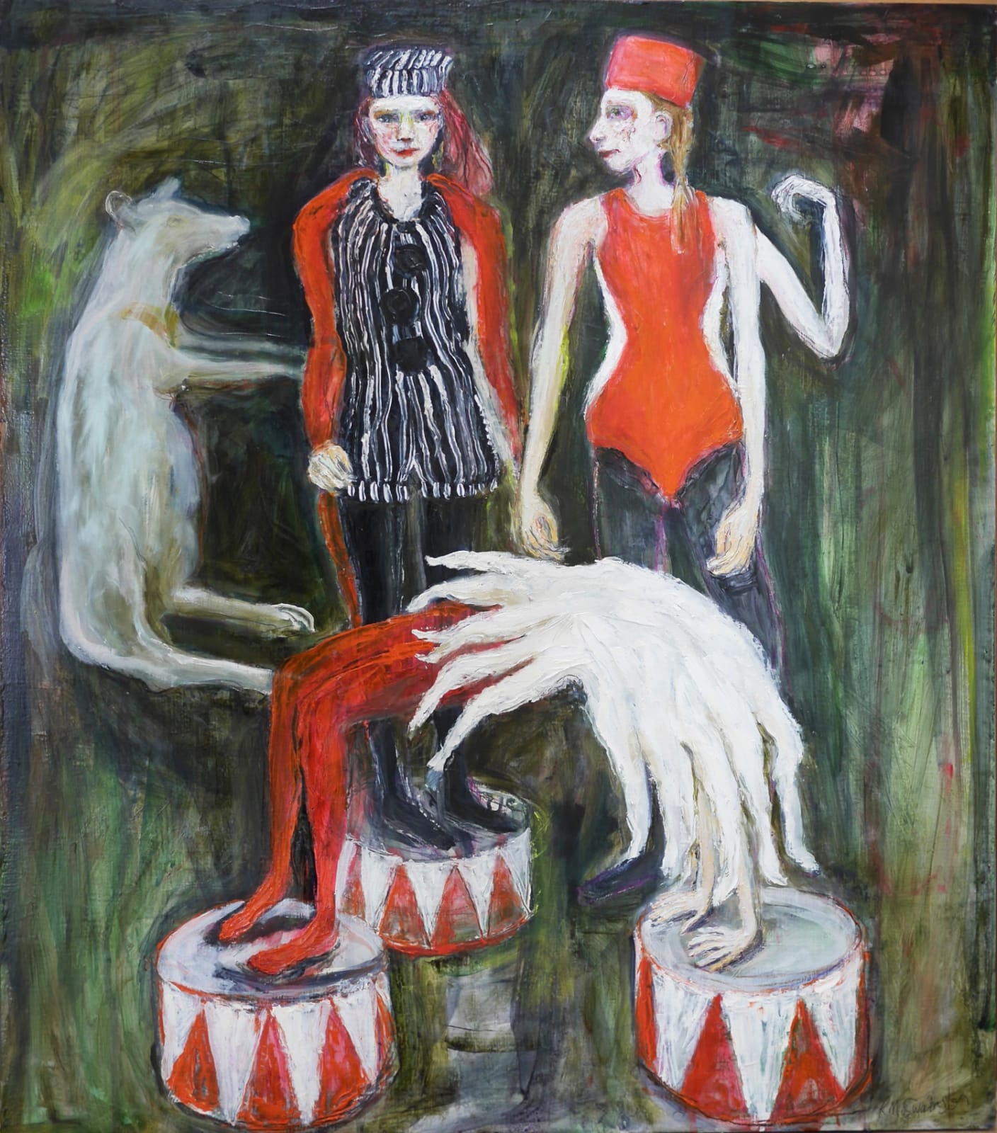 Rebecca Swainston, Sun Bear & Three Girls, 2024