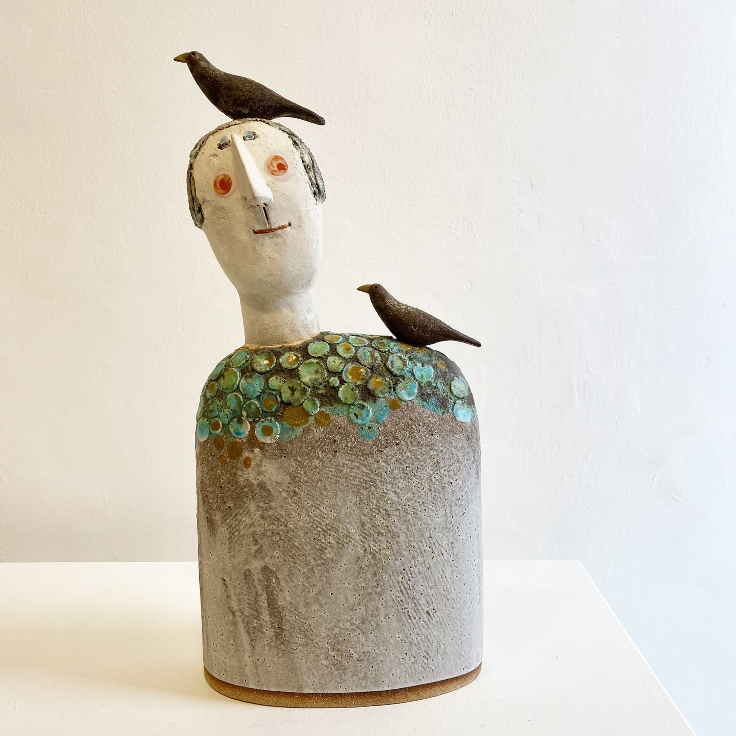 Jane Muir, Bird-Head, Green Tree , 2023