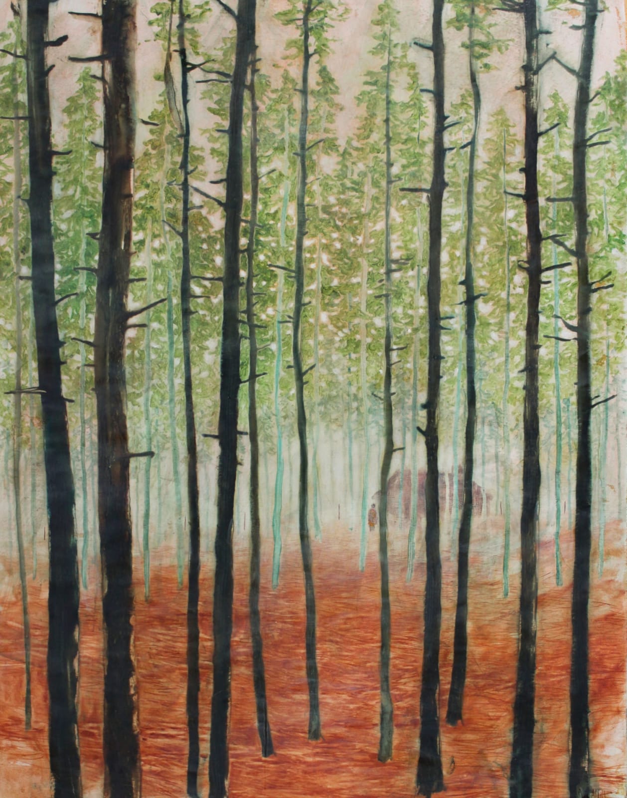 Daniel Ablitt 'Morning Mist (At The Cabin), Oil on Panel