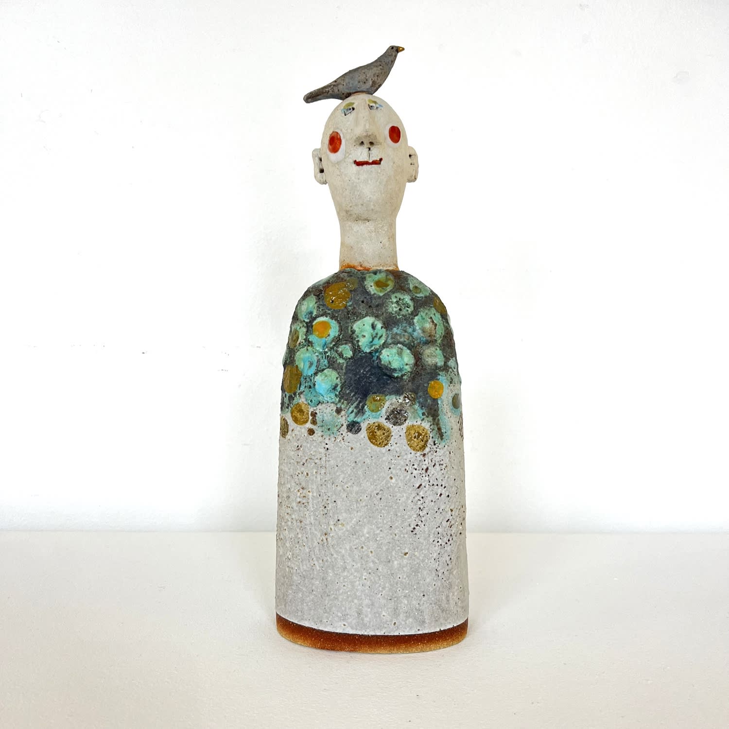 Jane Muir, Small Bird-Head, Green Tree, 2024