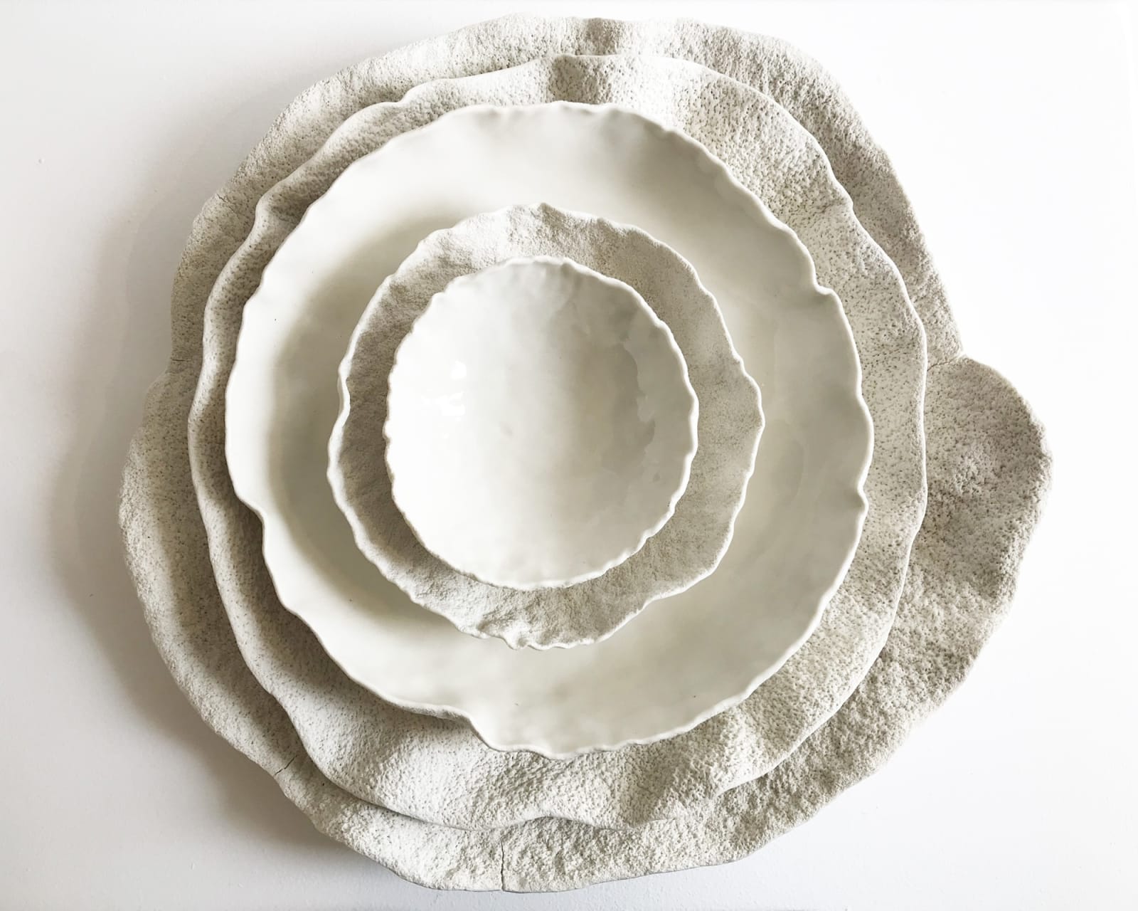 Emma Jagare, Coral Platter, Nest of 5, 2020