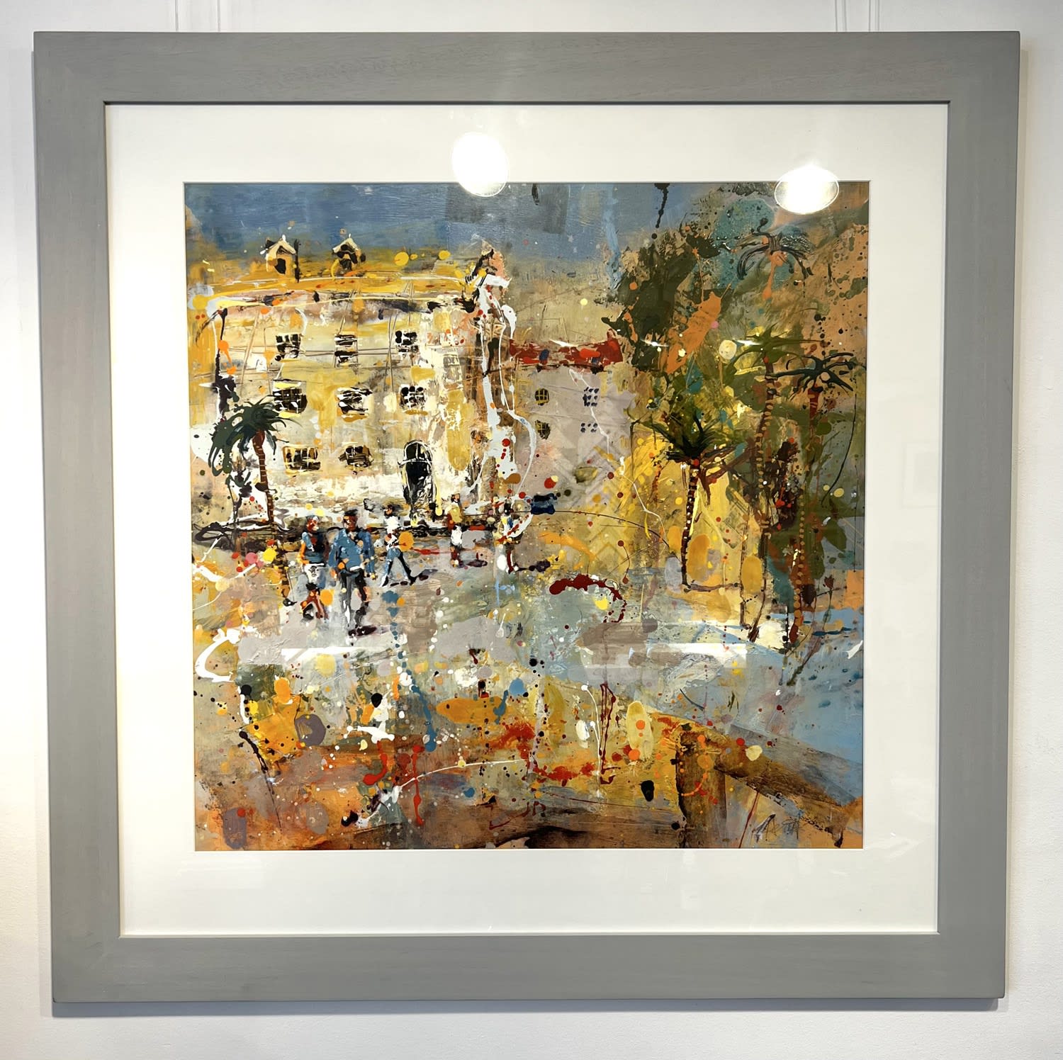 Andrew Hood, Yellow Villa With Palm Trees